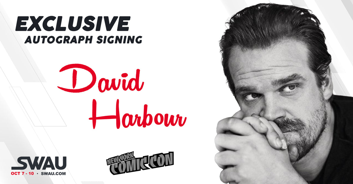 デヴィッドハーバー氏直筆サイン入りポスター:SWAU David Harbour to Sign for SWAU!