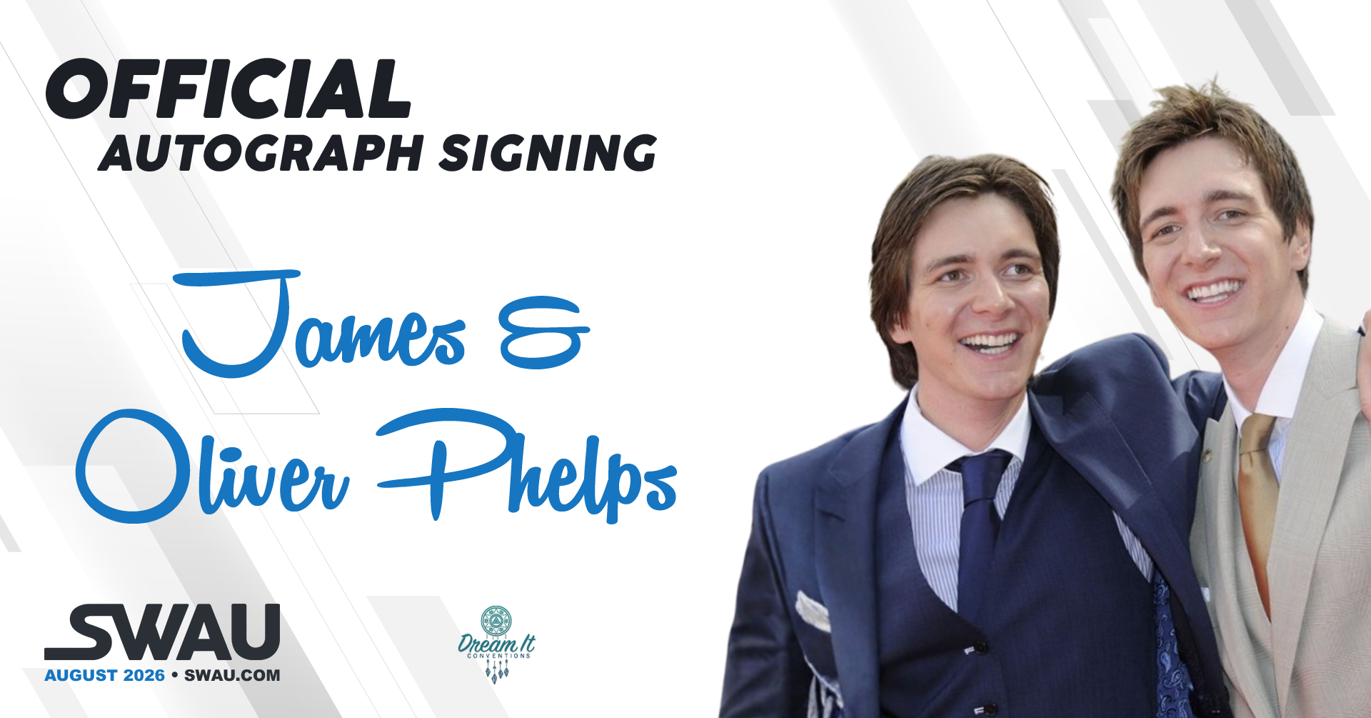 James & Oliver Phelps Autograph Signing Dream It - Enter The Magical World 4 - SWAU