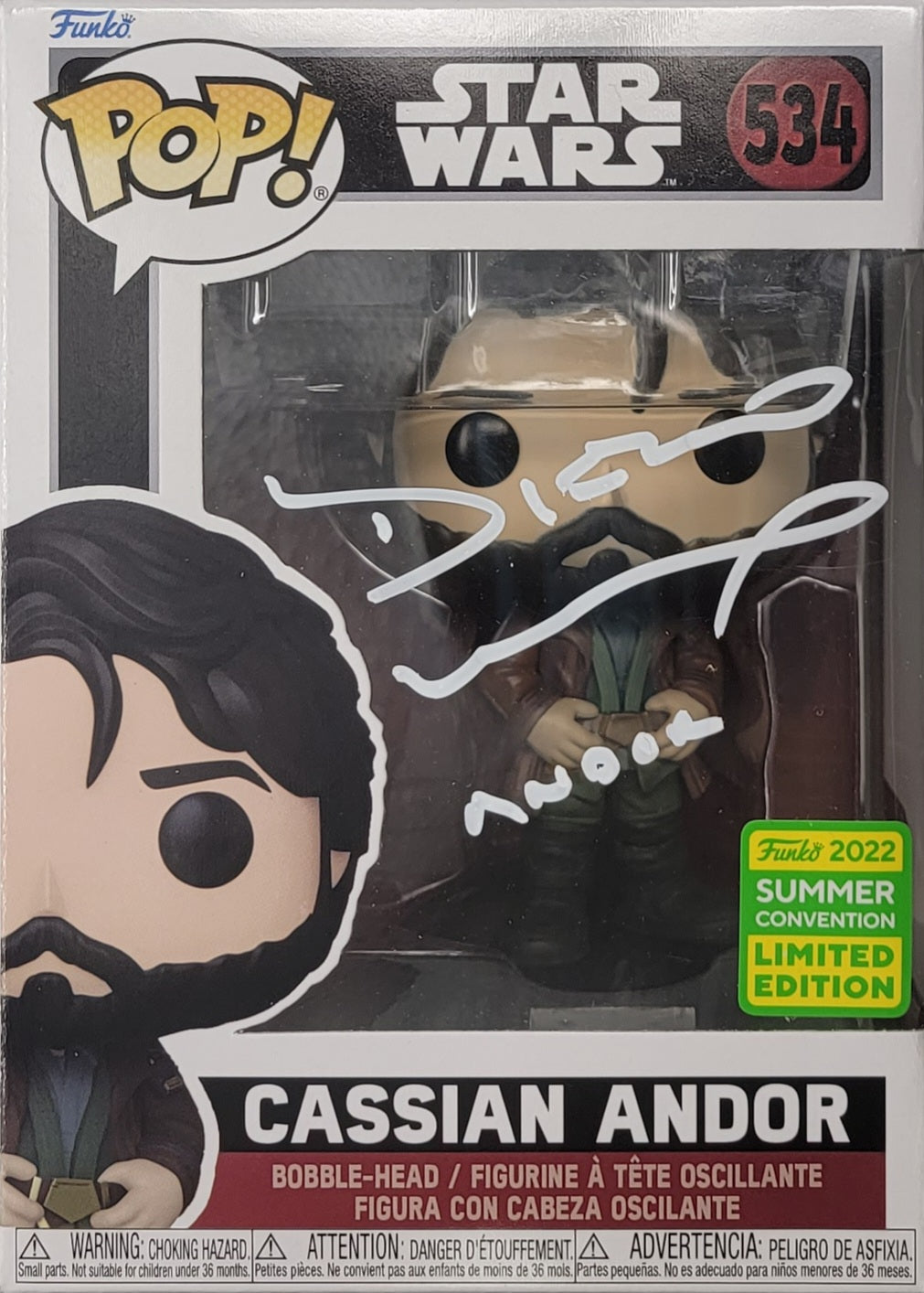 Diego Luna Signed Funko POP! - SWAU Authenticated | SWAU