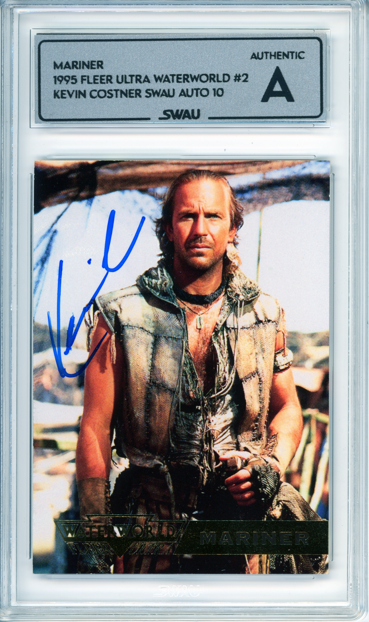 Kevin Costner Signed Trading Card - SWAU Authenticated & Encapsulated