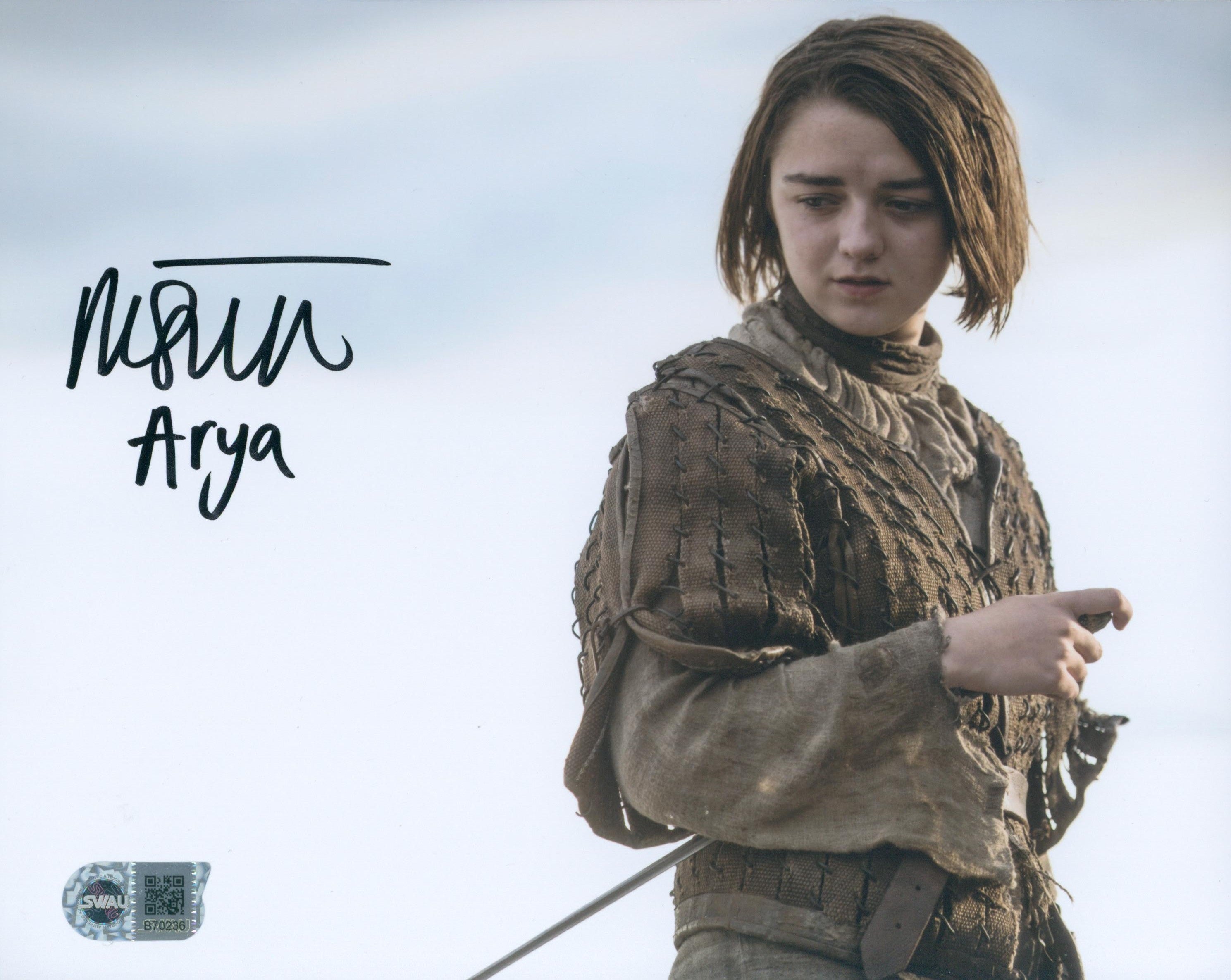 Maisie Williams Signed 8x10 Photo - SWAU Authenticated - SWAU