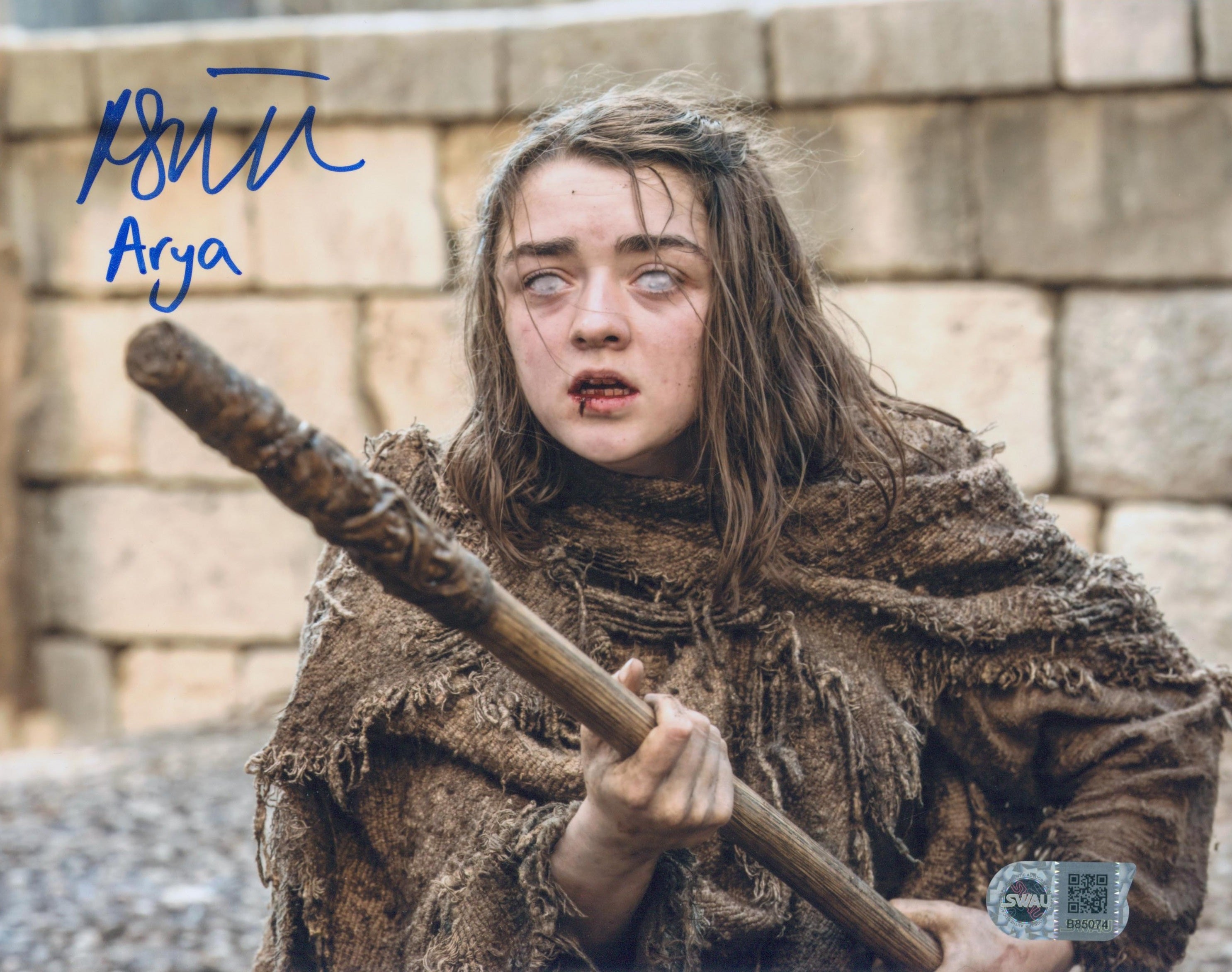 Maisie Williams Signed 8x10 Photo - SWAU Authenticated - SWAU