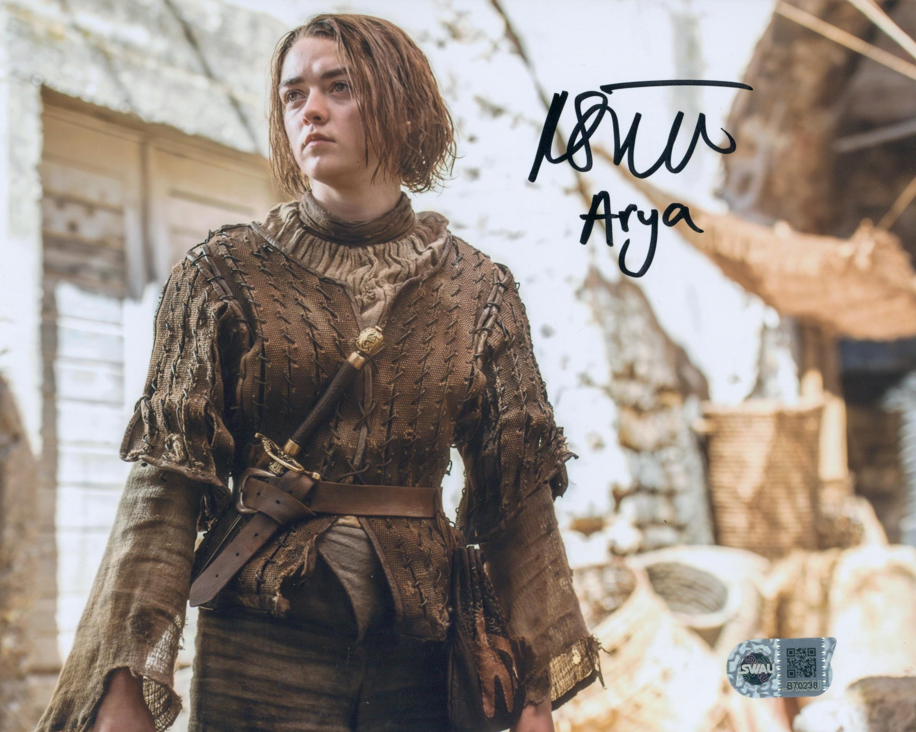 Maisie Williams Signed 8x10 Photo - SWAU Authenticated - SWAU