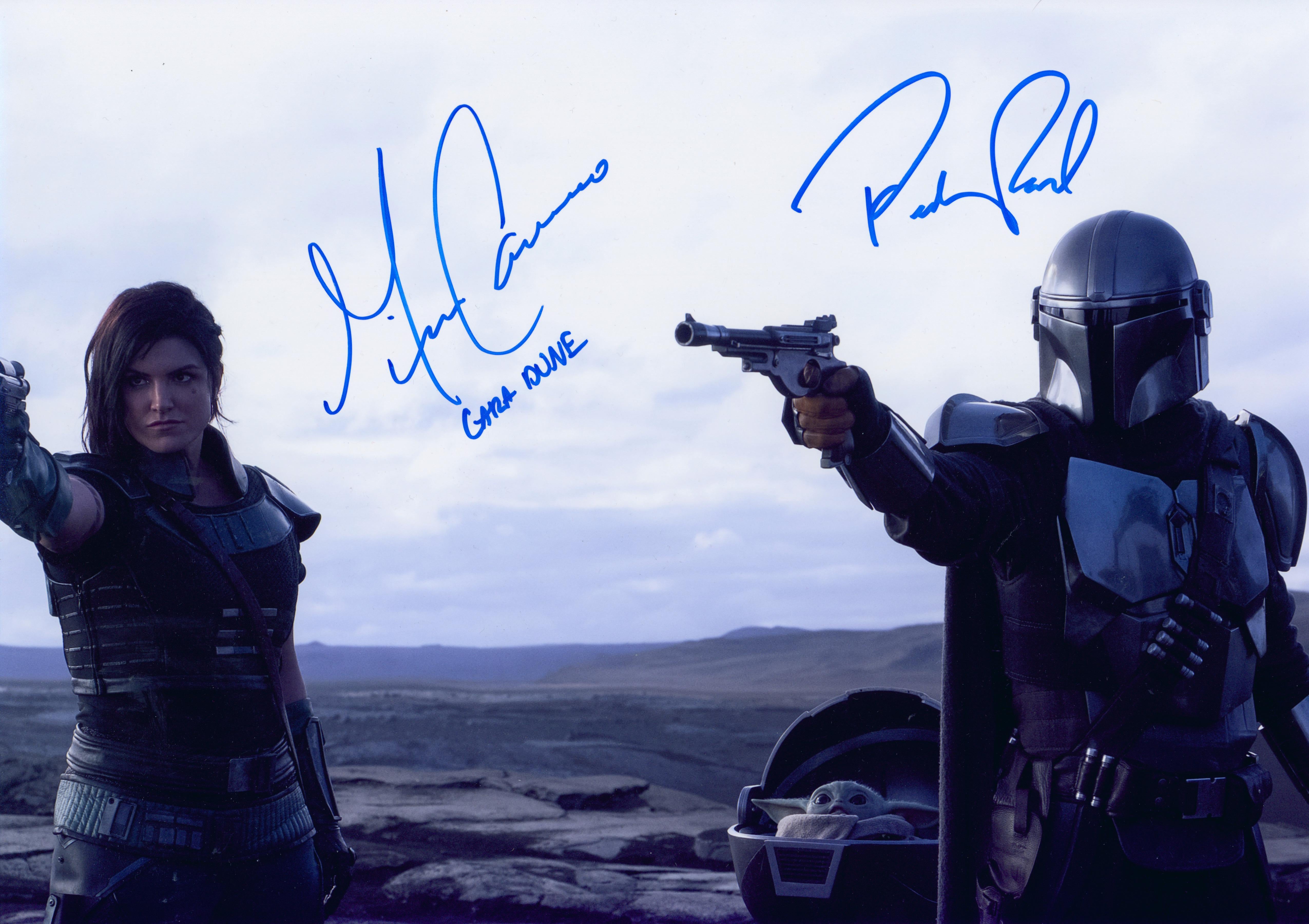 Pedro Pascal & Gina Carano Signed 16x20 Photo - SWAU Authenticated - SWAU
