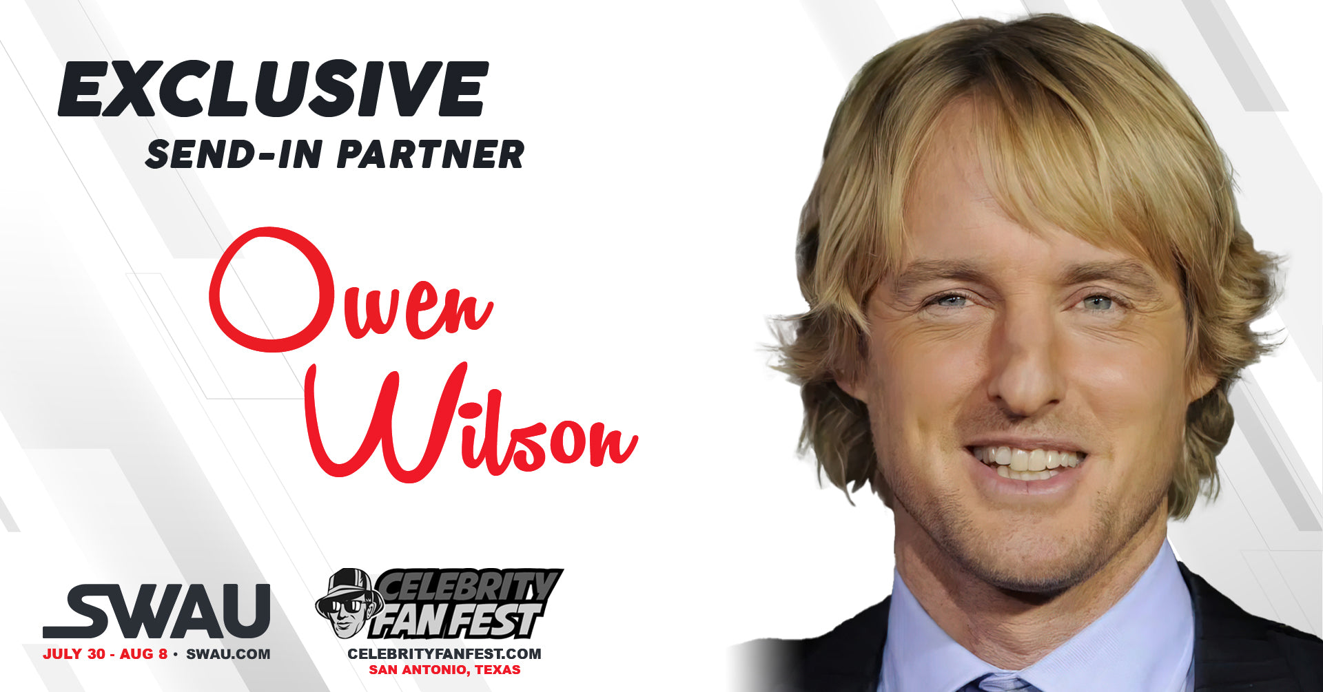Owen Wilson 直筆サインフォト マーベル SWAU Owen Wilson to Sign for SWAU!
