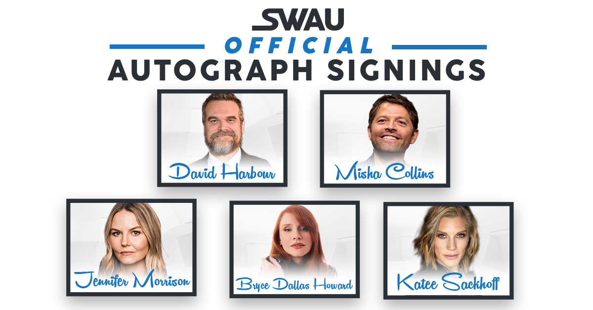 David Harbour, Misha Collins, Jennifer Morrison, and MANY MORE to Sign for SWAU!