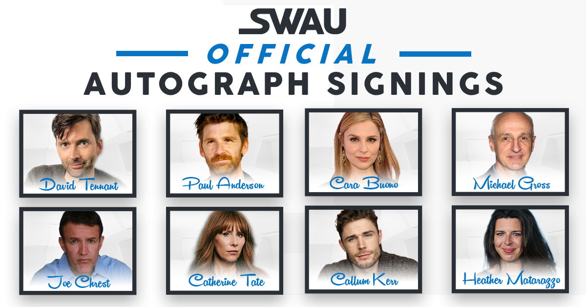 David Tennant, Paul Anderson, Cara Buono, and Many More to Sign for SWAU!
