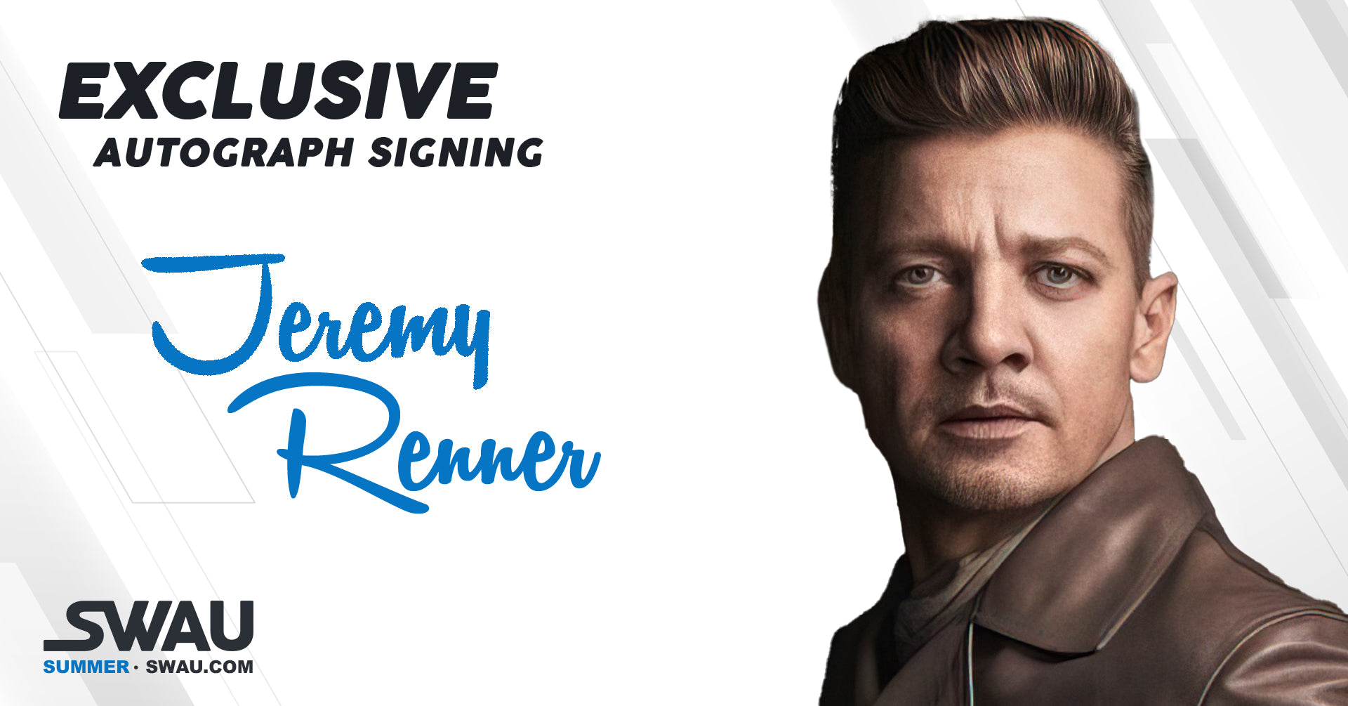 のあ　ジェレミー・レナーSWAU 直筆サイン Jeremy Renner to Sign for SWAU!