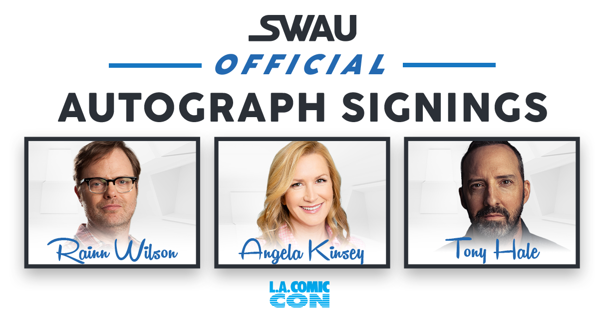 Rainn Wilson, Angela Kinsey, and Tony Hale to Sign for SWAU!