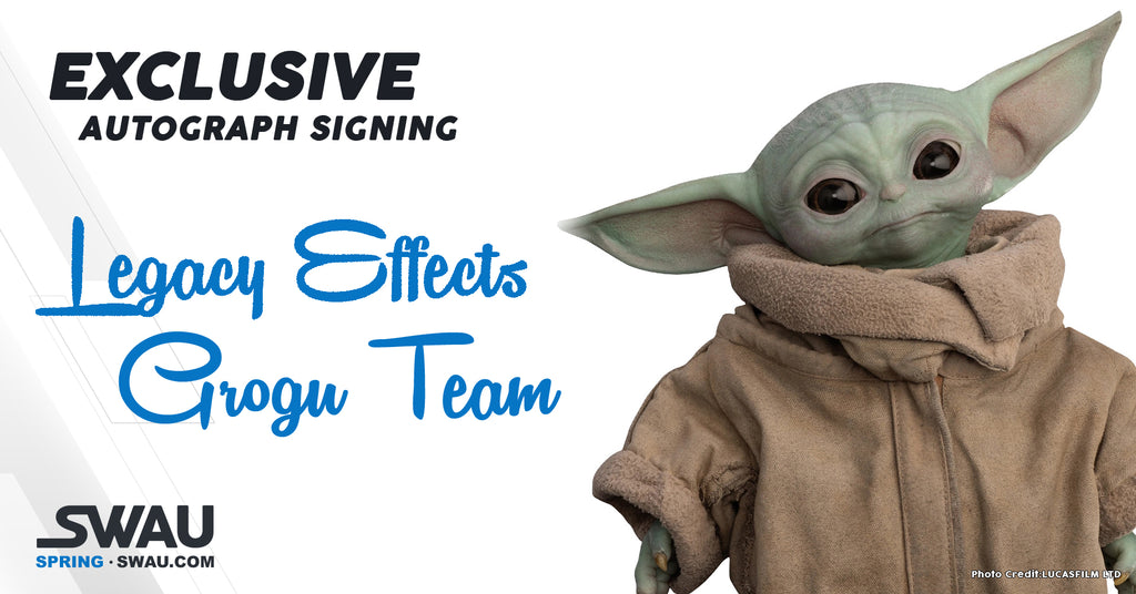 Grog Sign The Legacy Effects Grogu Team to Sign for SWAU!