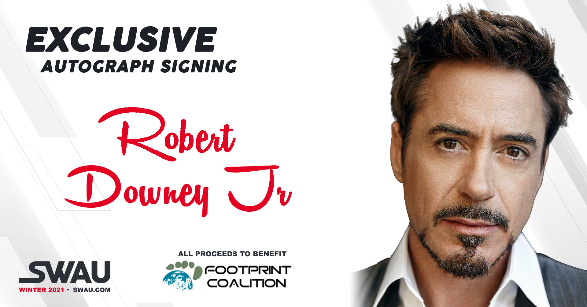 Robert Downey Jr. to Participate in Exclusive Autograph Signing with S