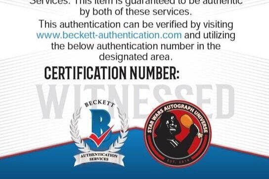 Star Wars Autograph Universe announces Beckett Authentication Partnership