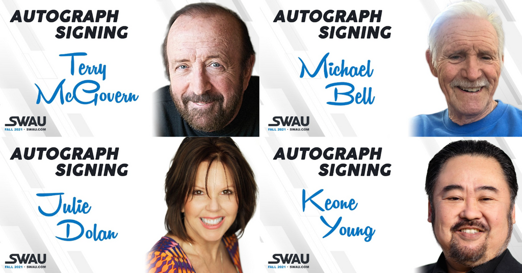 Terry McGovern, Michael Bell, Julie Dolan, and Keone Young to Sign for SWAU!
