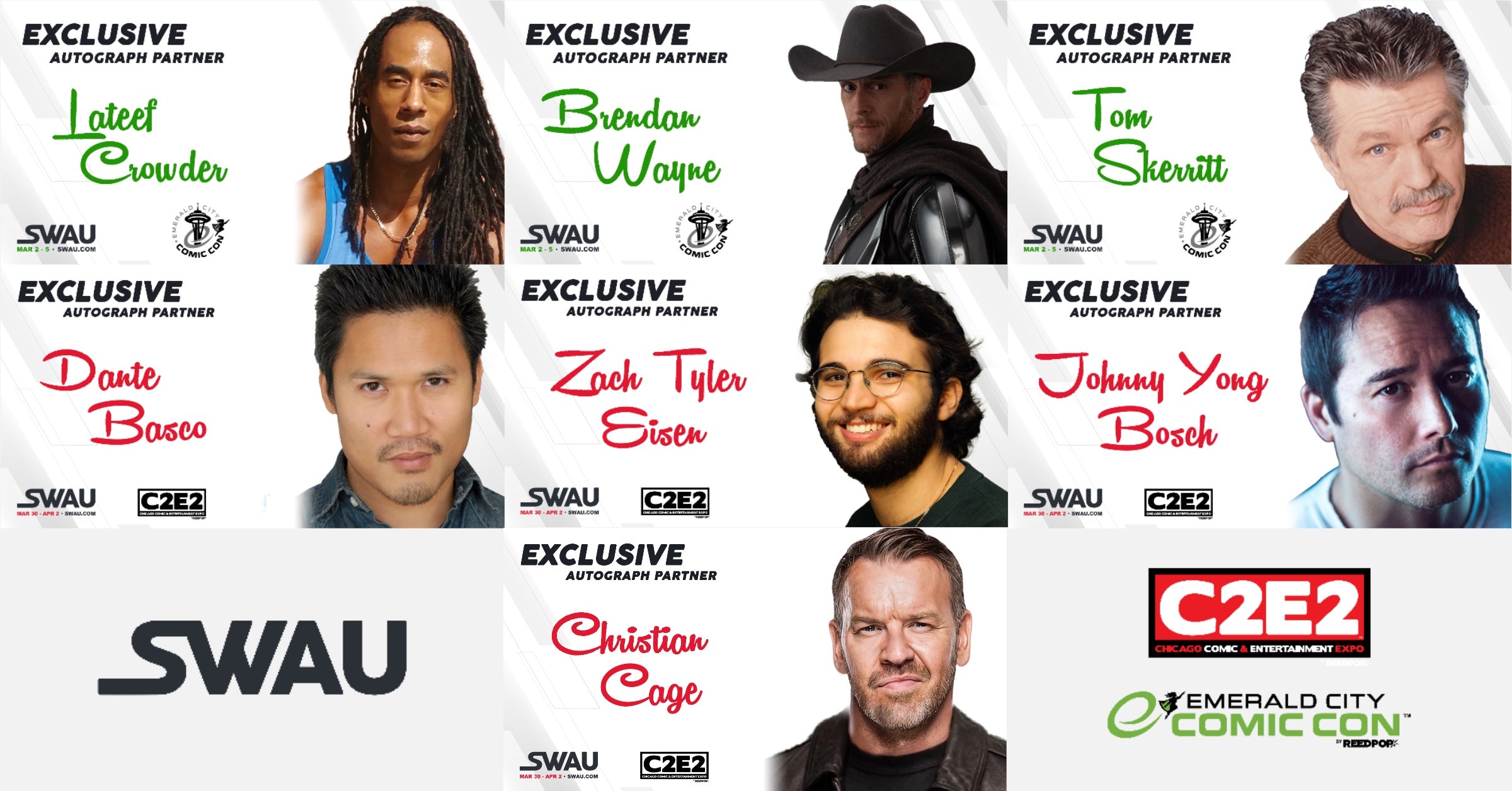 SEVEN New Signings with SWAU!