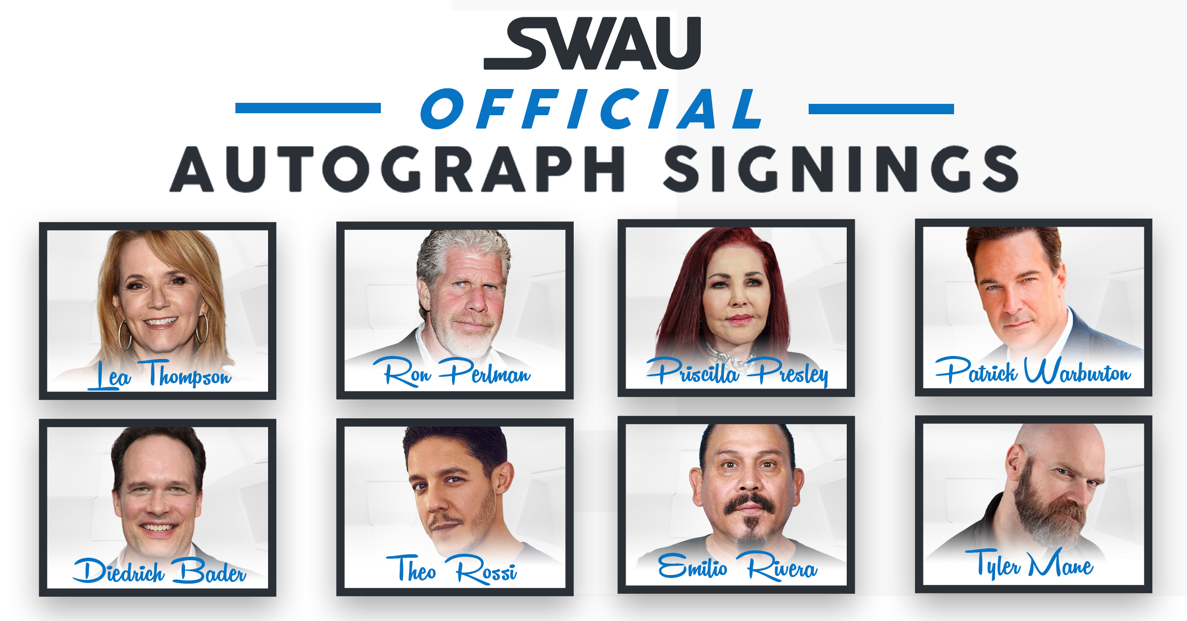 Lea Thompson, Ron Perlman, Priscilla Presley, and MANY MORE to Sign for SWAU!
