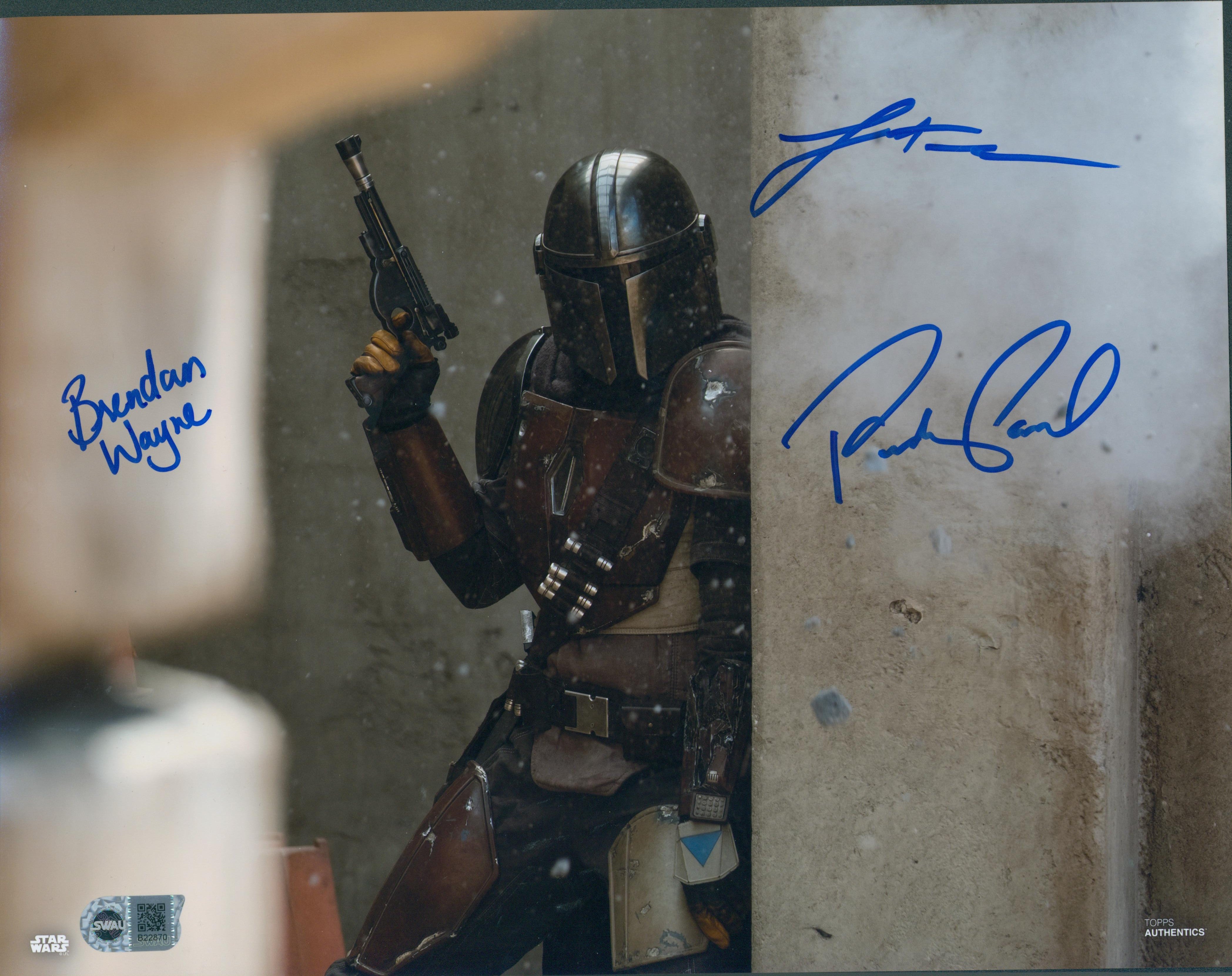 Pedro Pascal, Brendan Wayne, & Lateef Crowder Signed 11x14 Photo - SWAU Authenticated - SWAU