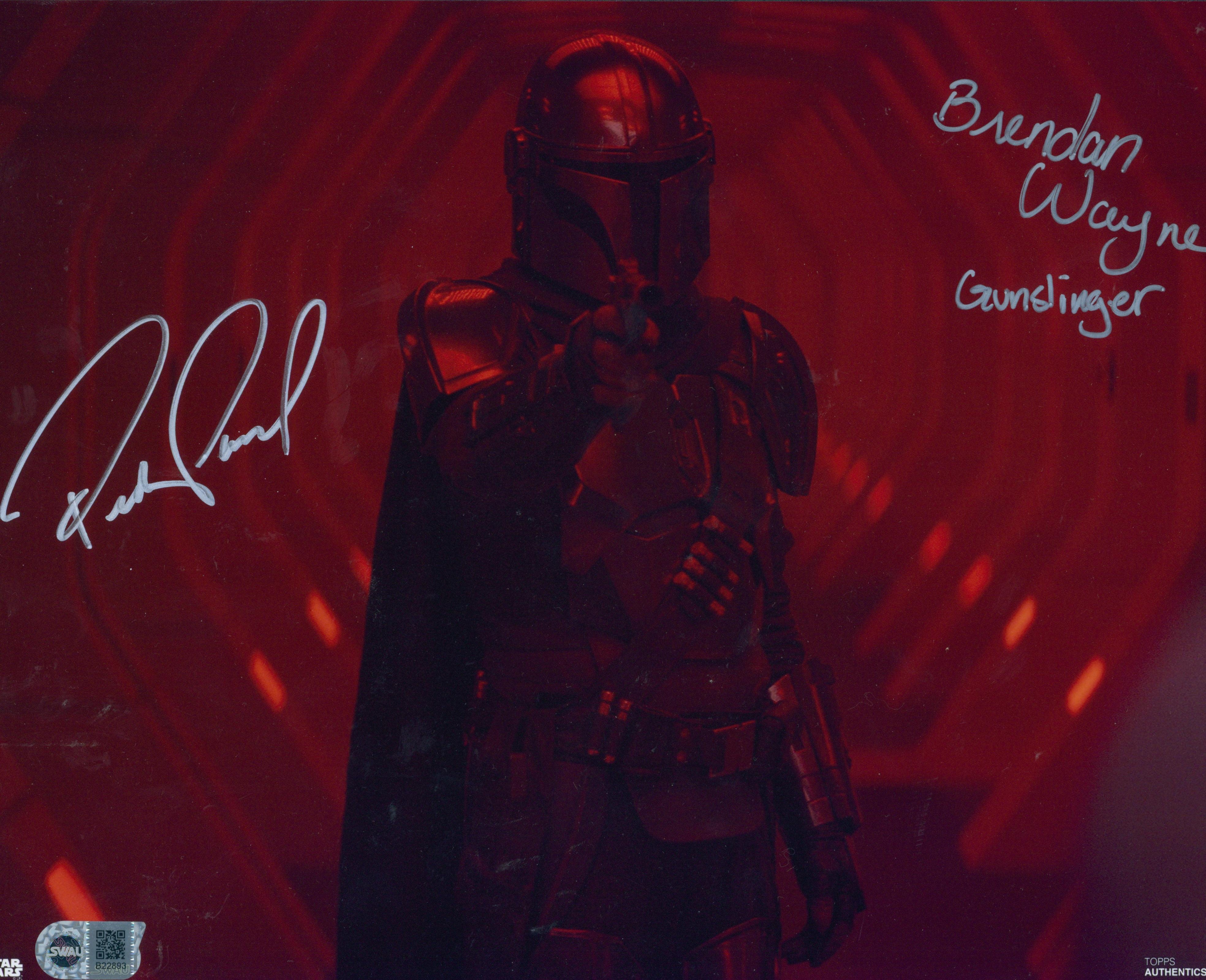 Pedro Pascal & Brendan Wayne Signed 11x14 Photo - SWAU Authenticated - SWAU