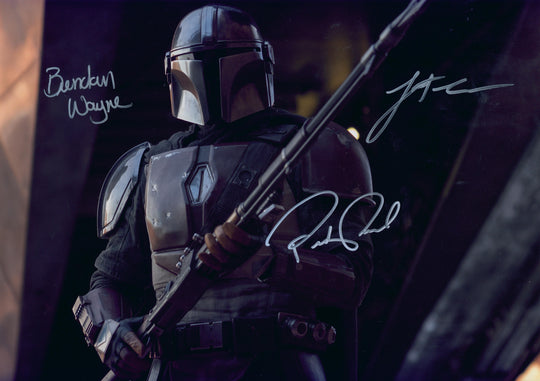 Pedro Pascal, Brendan Wayne, & Lateef Crowder Signed 16x20 Photo - SWAU Authenticated