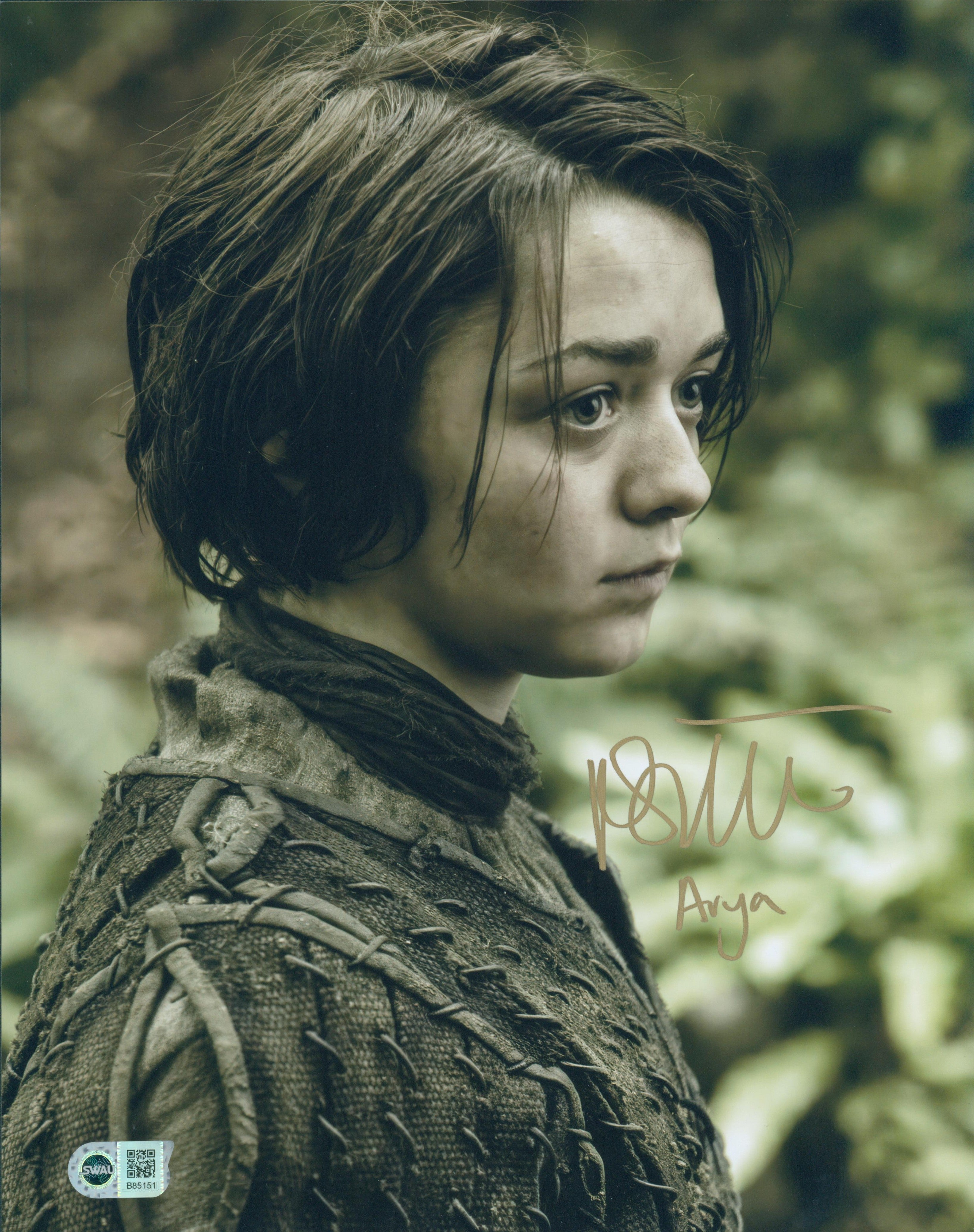 Maisie Williams Signed 11X14 Photo - SWAU Authenticated - SWAU