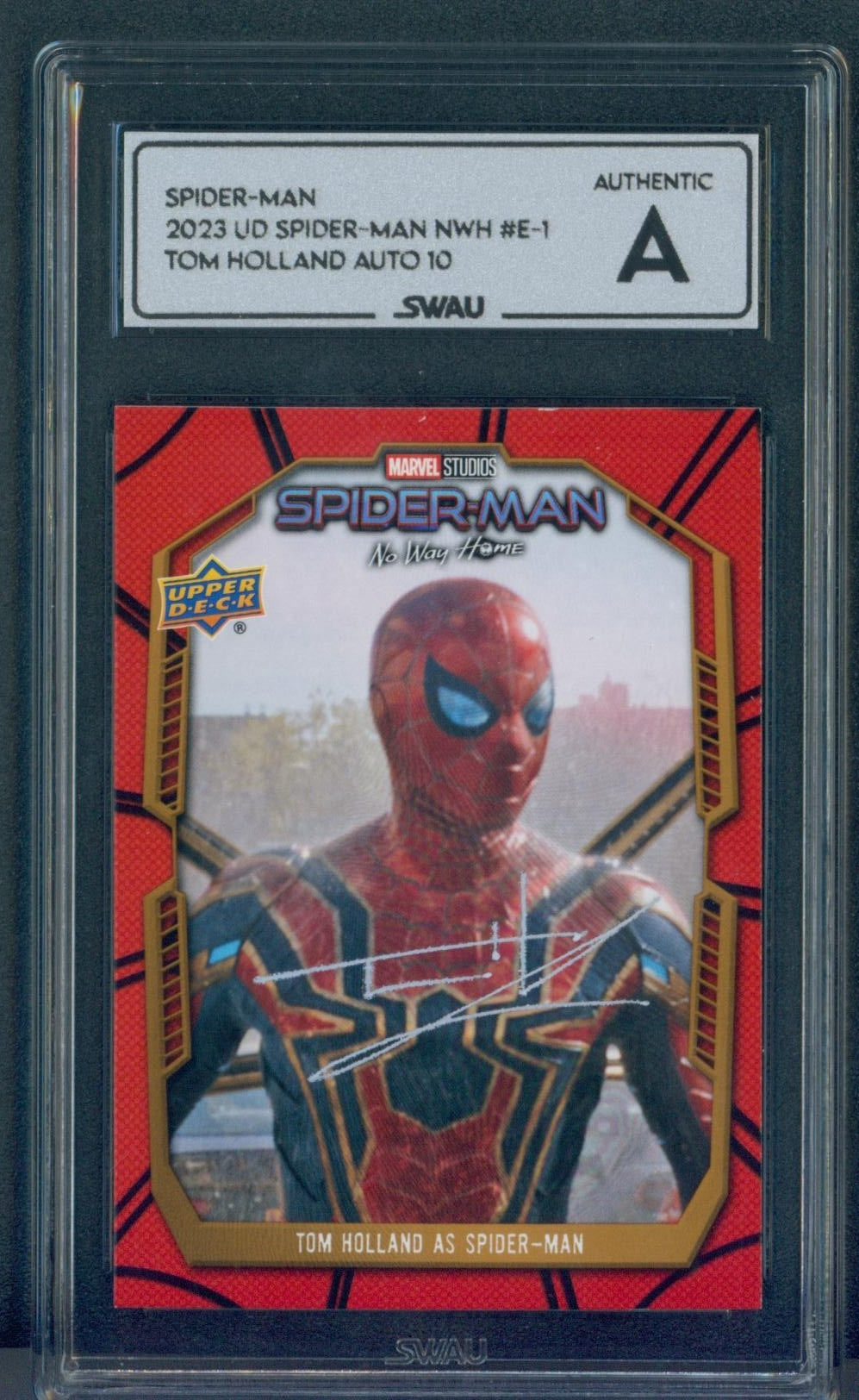Tom Holland Signed Trading Card - SWAU Authenticated & Encapsulated