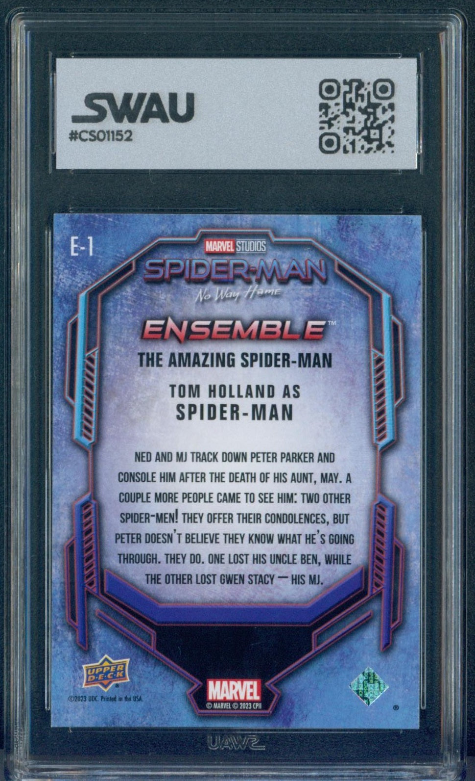 Tom Holland Signed Trading Card - SWAU Authenticated & Encapsulated