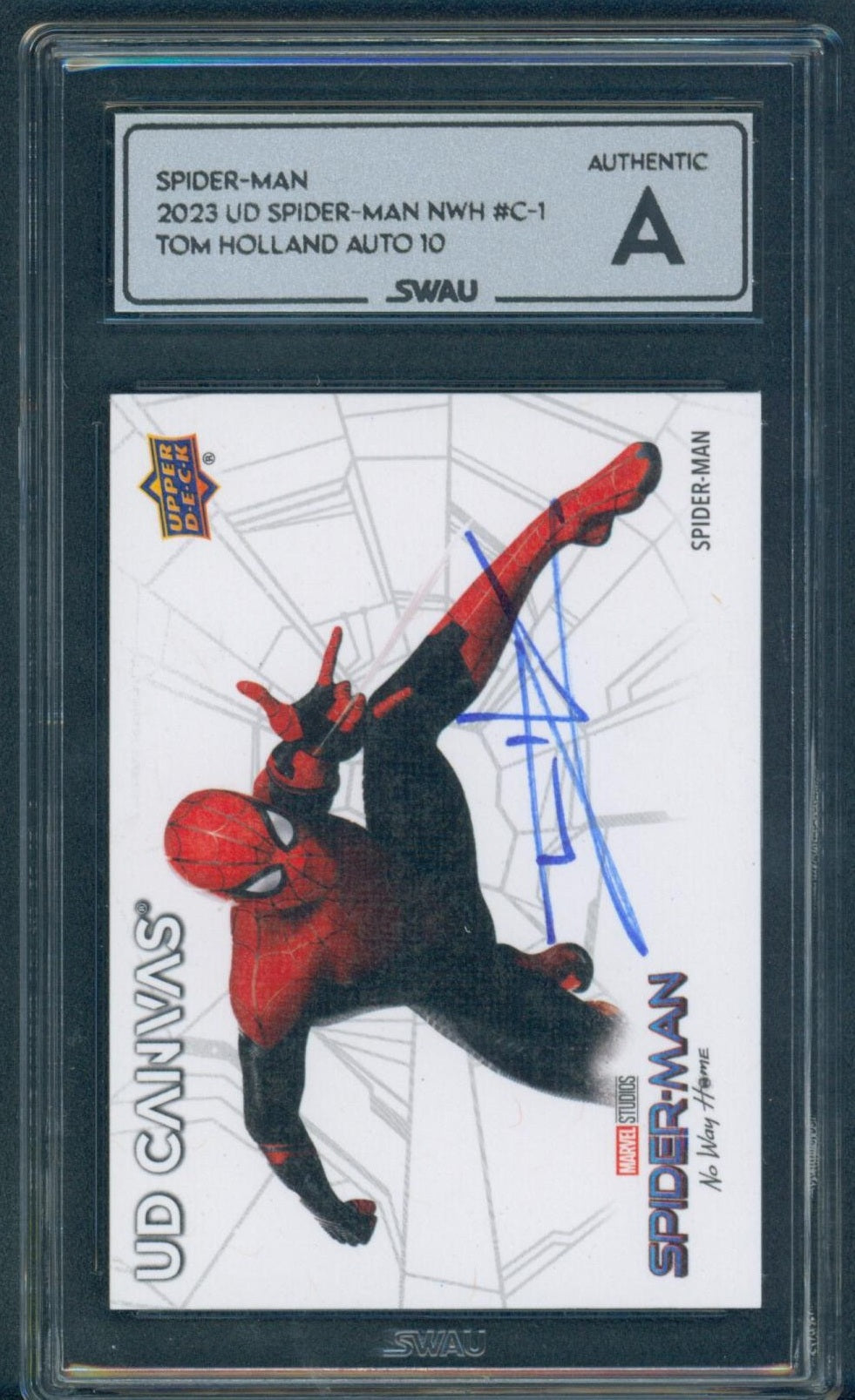 Tom Holland Signed Trading Card - SWAU Authenticated & Encapsulated