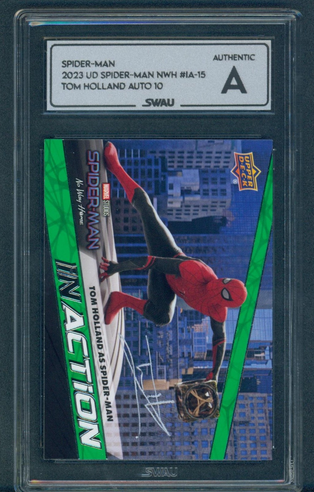 Tom Holland Signed Trading Card - SWAU Authenticated & Encapsulated