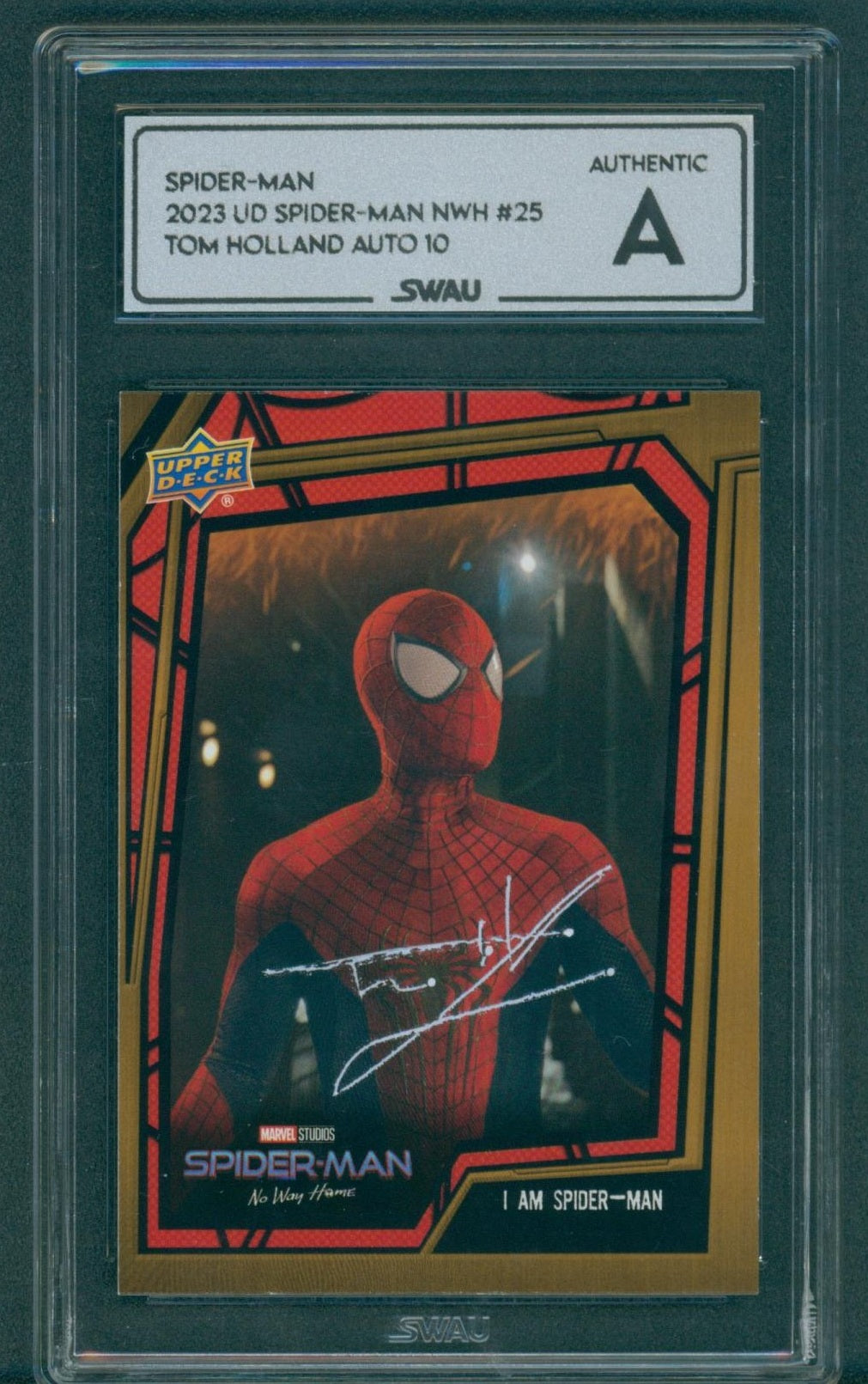 Tom Holland Signed Trading Card - SWAU Authenticated & Encapsulated