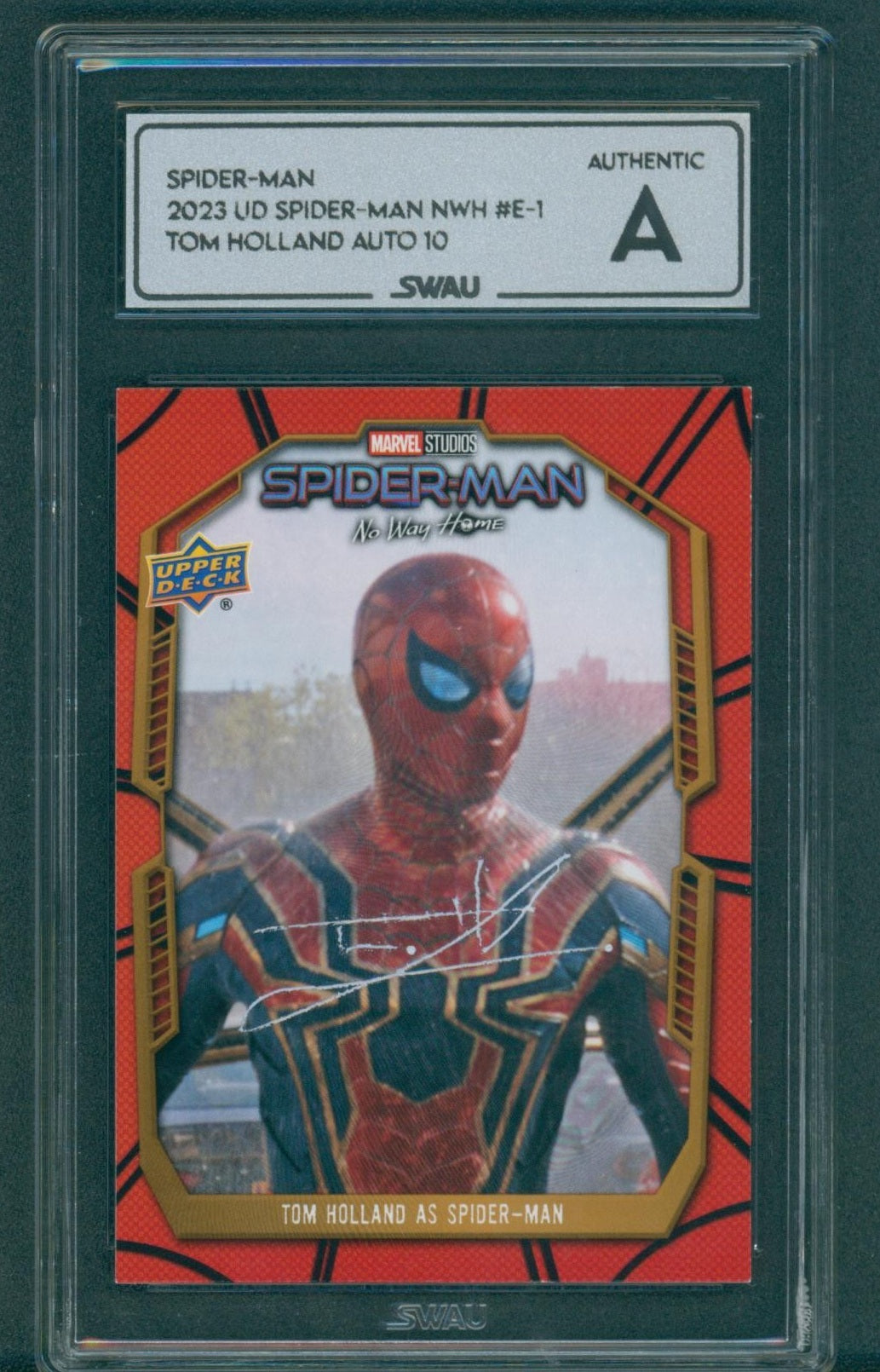 Tom Holland Signed Trading Card - SWAU Authenticated & Encapsulated
