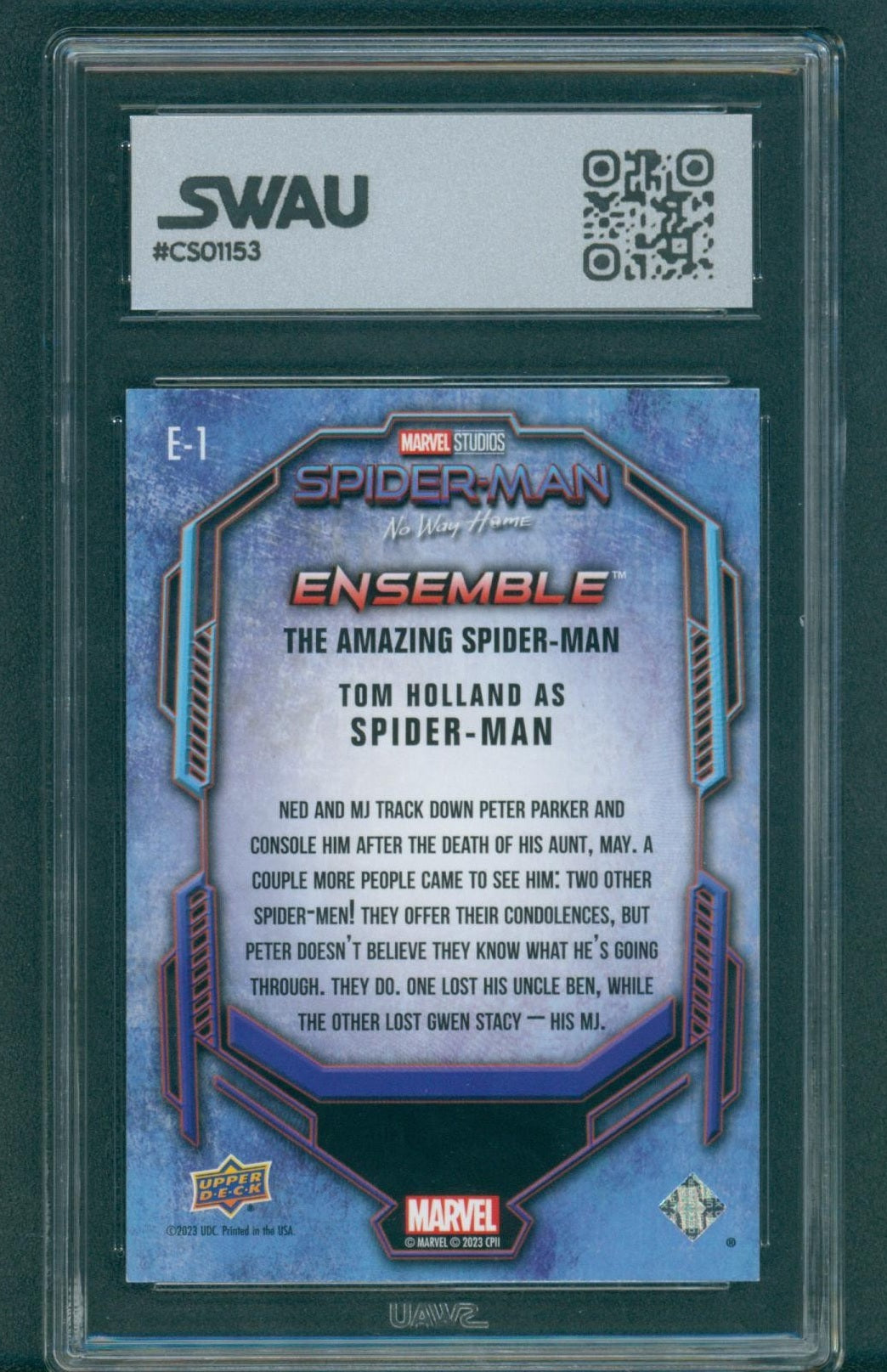 Tom Holland Signed Trading Card - SWAU Authenticated & Encapsulated