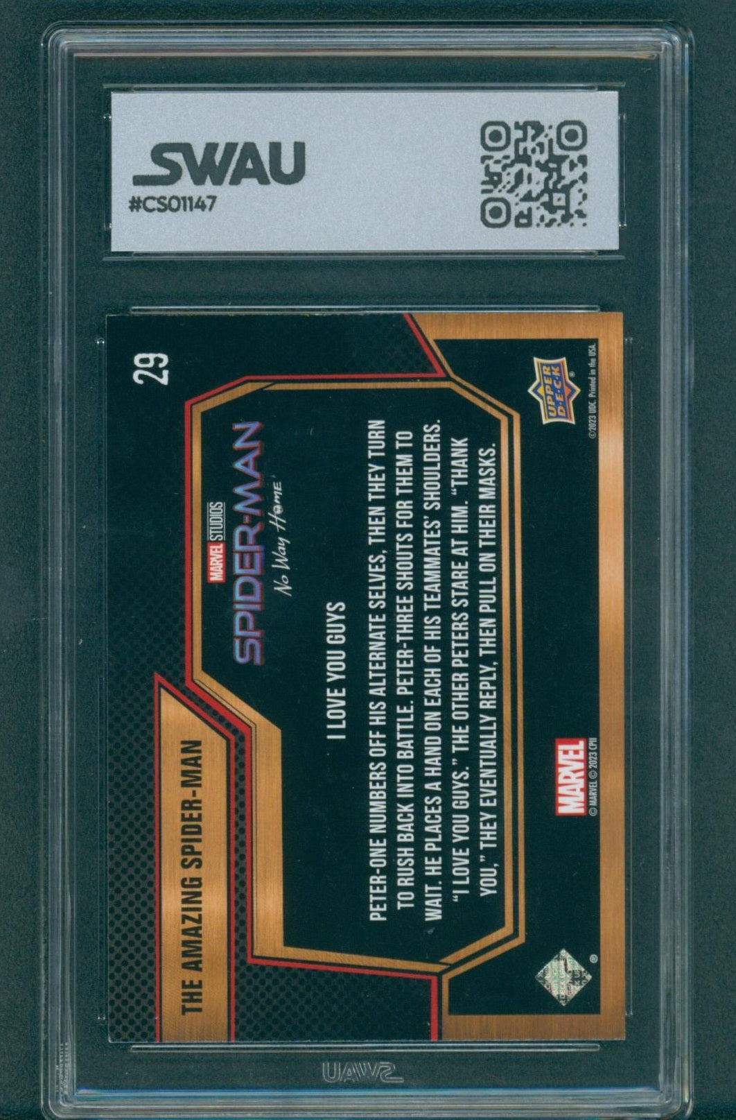 Tom Holland Signed Trading Card - SWAU Authenticated & Encapsulated