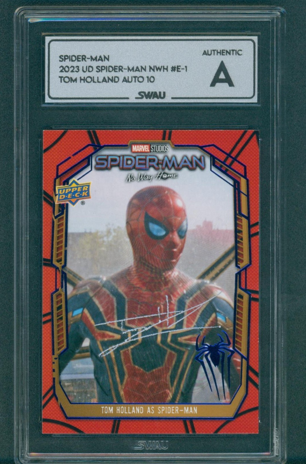 Tom Holland Signed Trading Card - SWAU Authenticated & Encapsulated