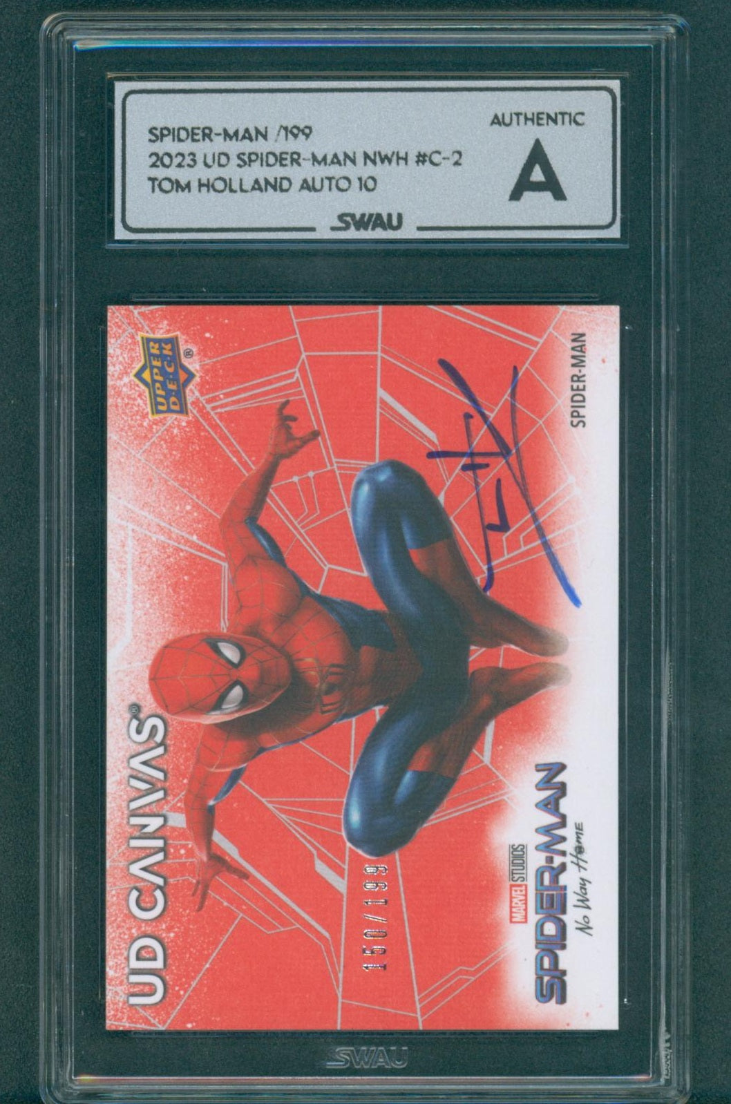 Tom Holland Signed Trading Card - SWAU Authenticated & Encapsulated