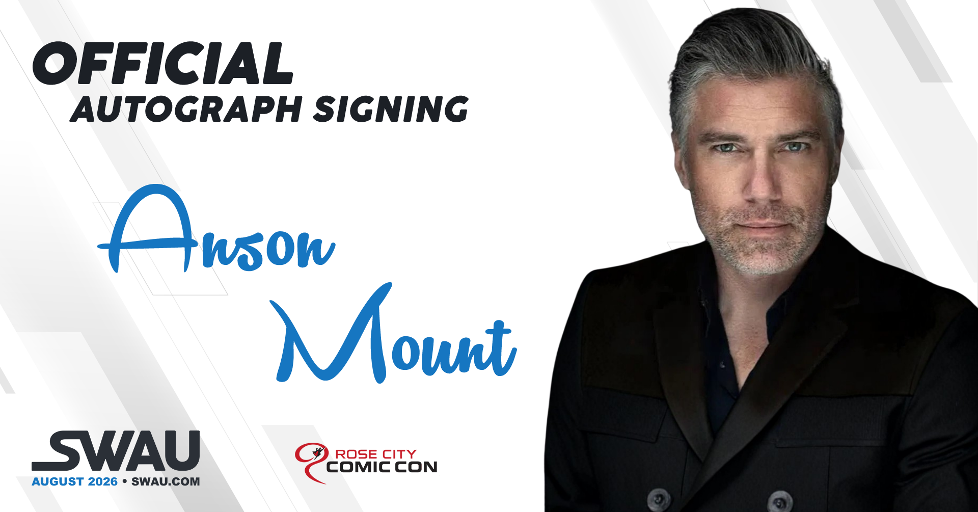 Anson Mount Autograph Signing - Rose City Comic Con 2026