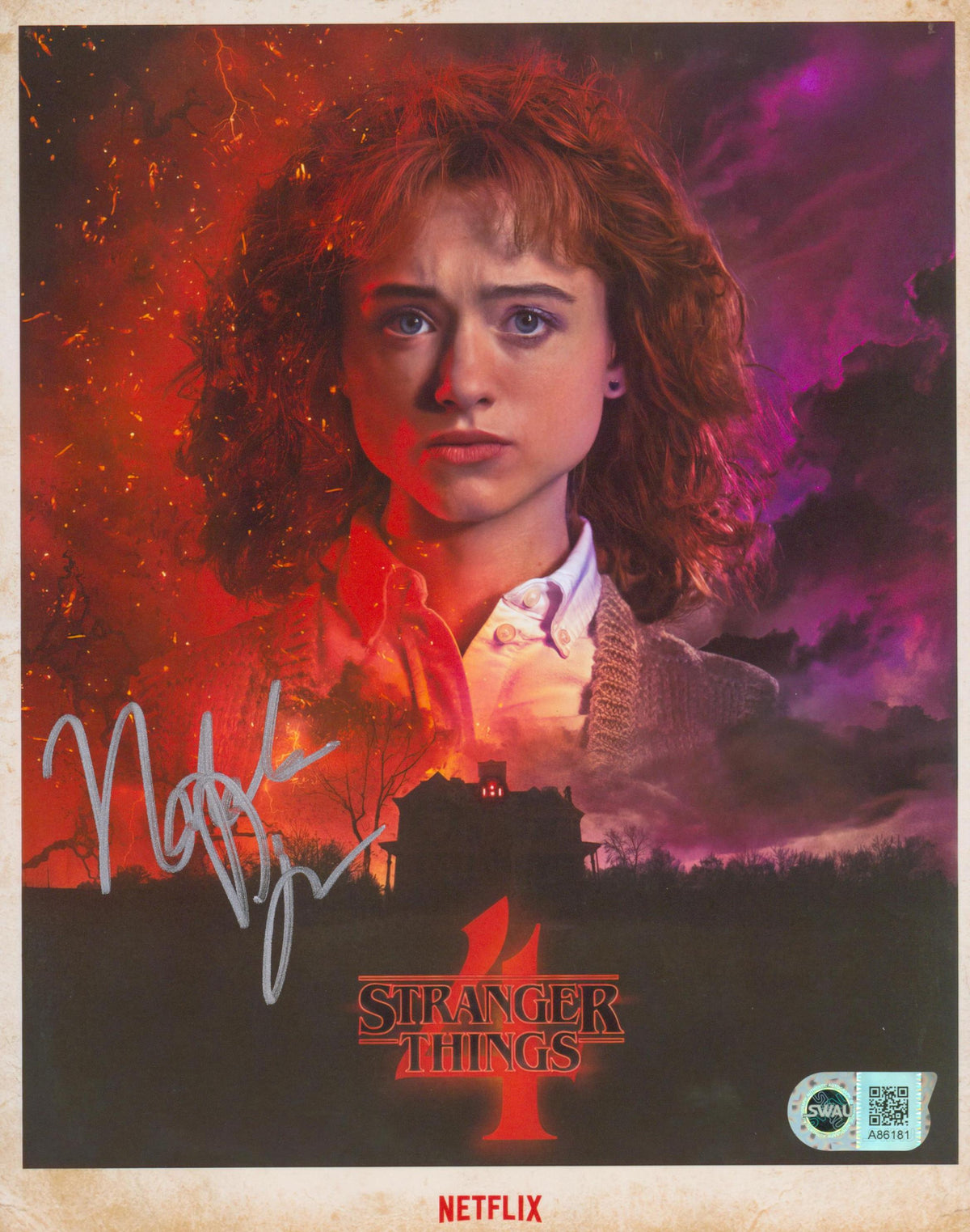 Natalia Dyer 8x10 Photo - SWAU Authenticated - SWAU