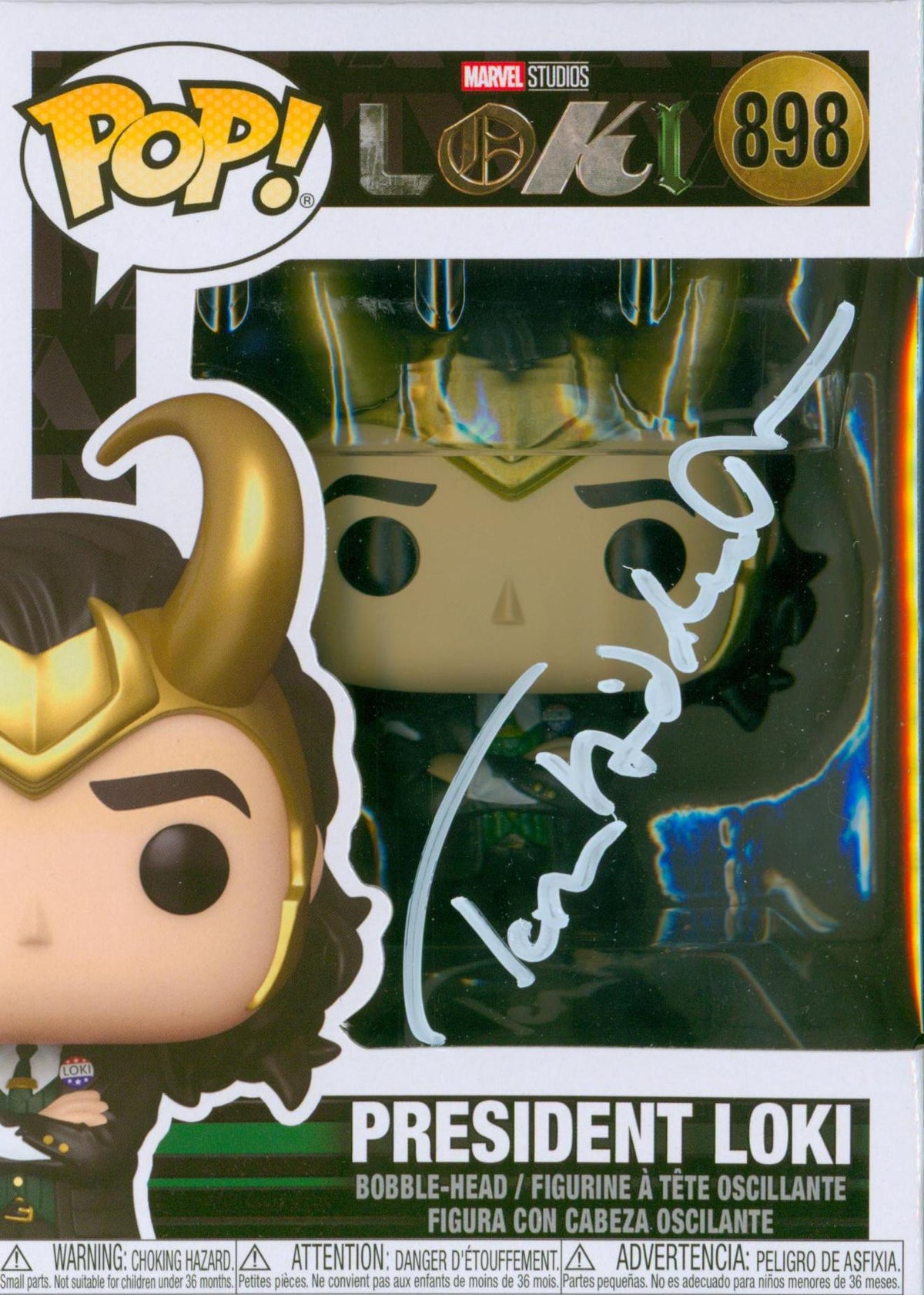 Tom Hiddleston Signed Funko Pop! - Swau Authenticated 