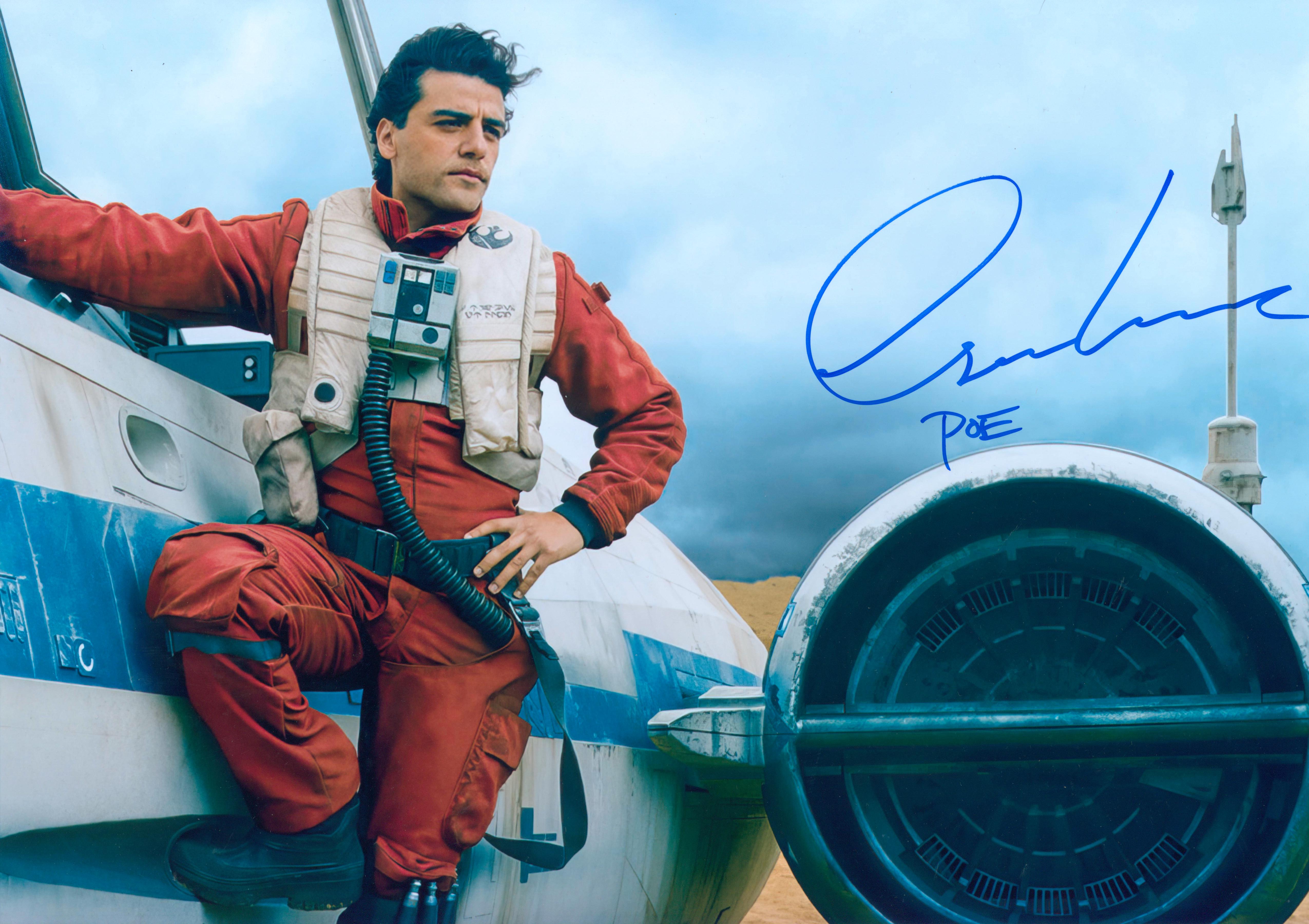 Oscar Isaac Signed 16x20 Photo - SWAU Authenticated | SWAU