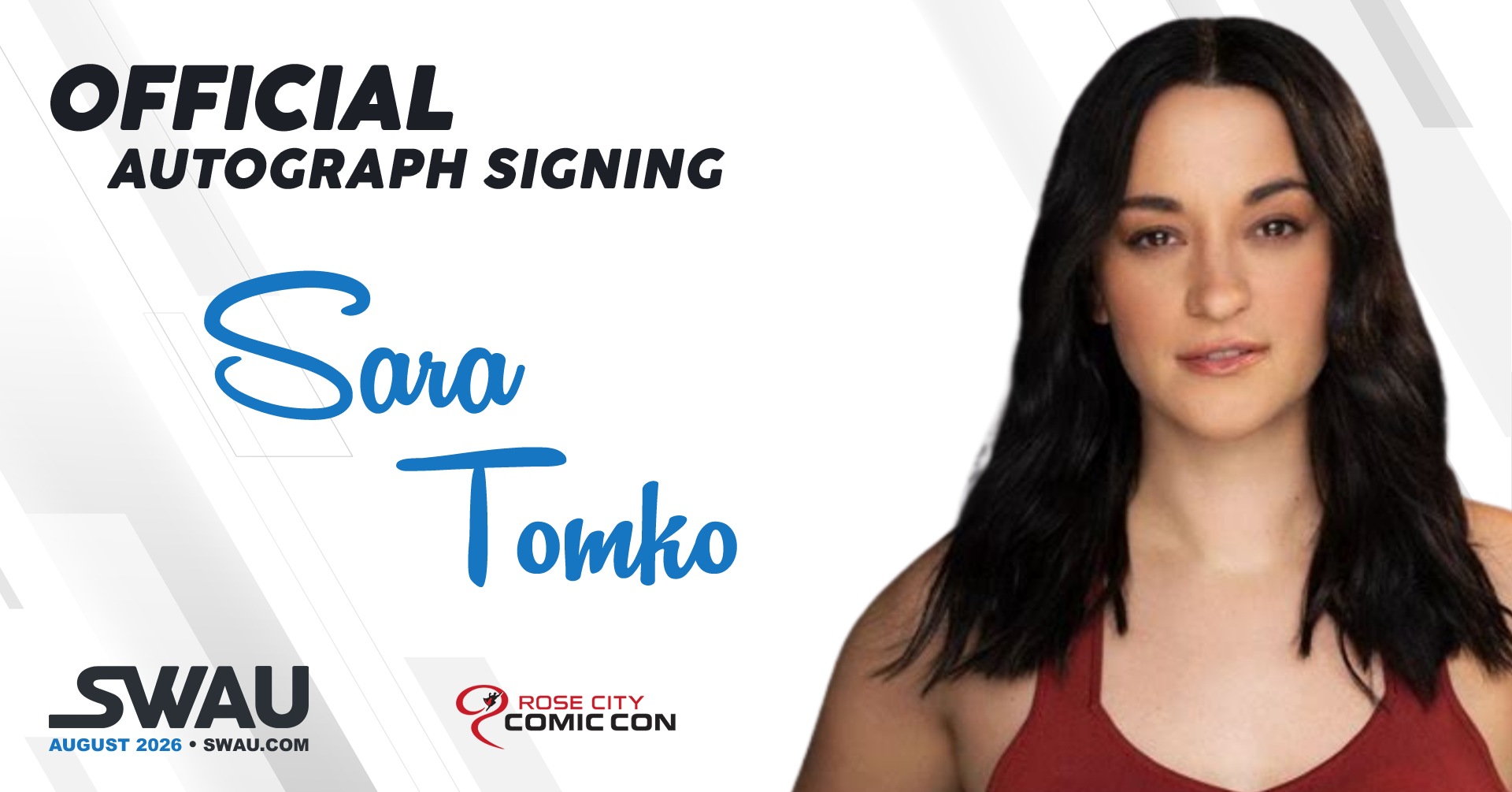 Sara Tomko Autograph Signing - Rose City Comic Con 2026 - SWAU
