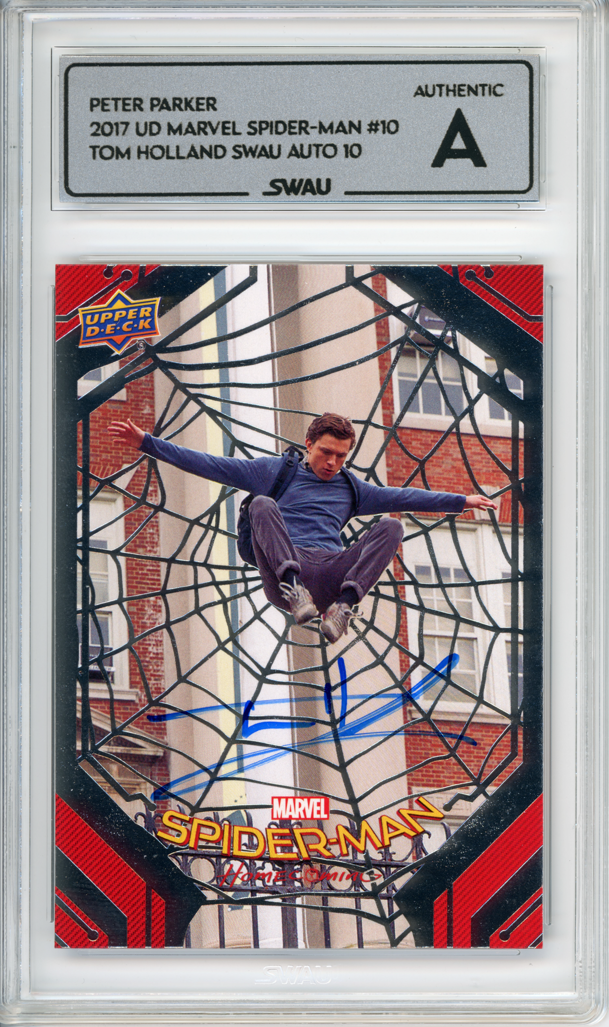 Tom Holland Signed Trading Card - SWAU Authenticated & Encapsulated