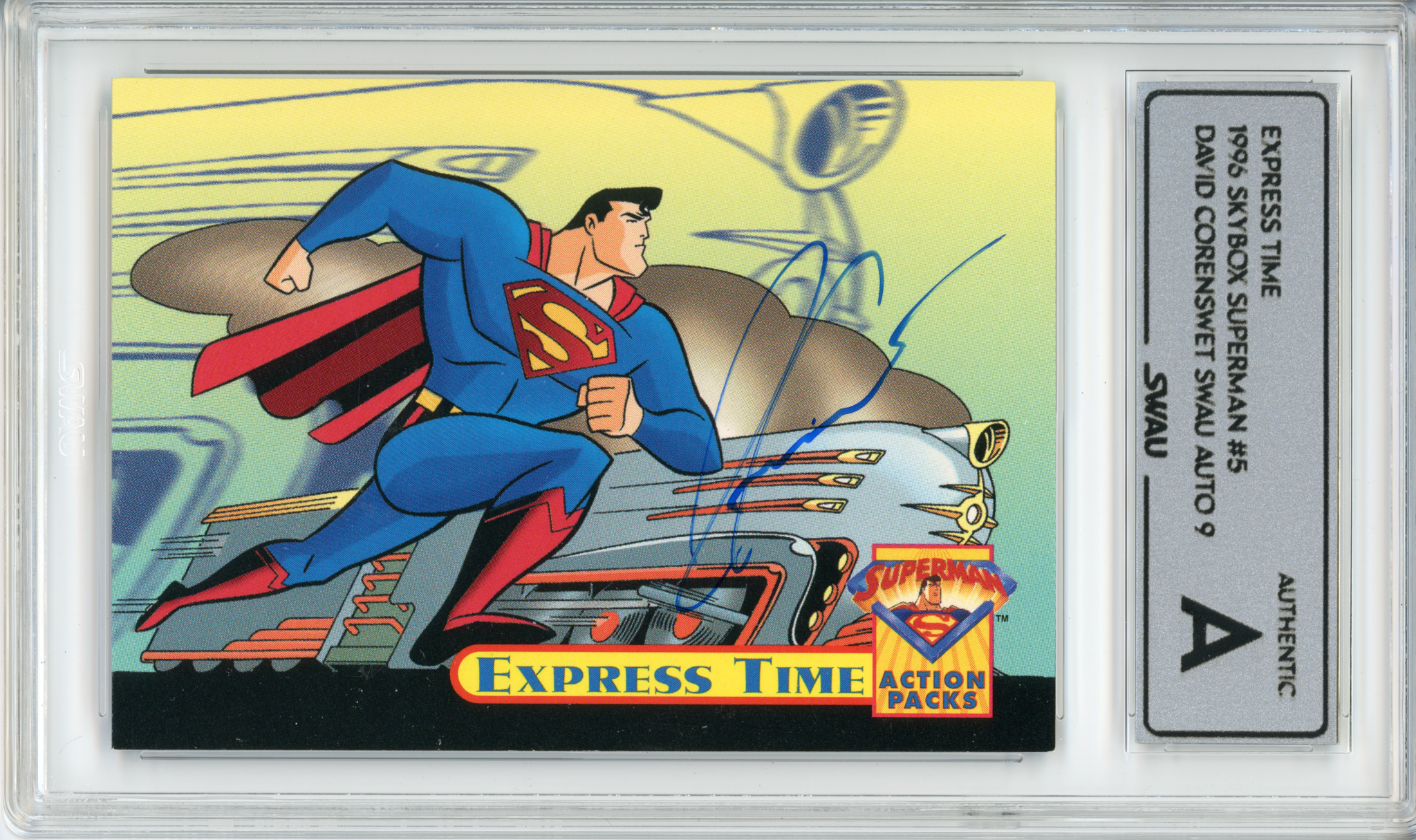 David Corenswet Signed Trading Card - SWAU Authenticated & Encapsulated