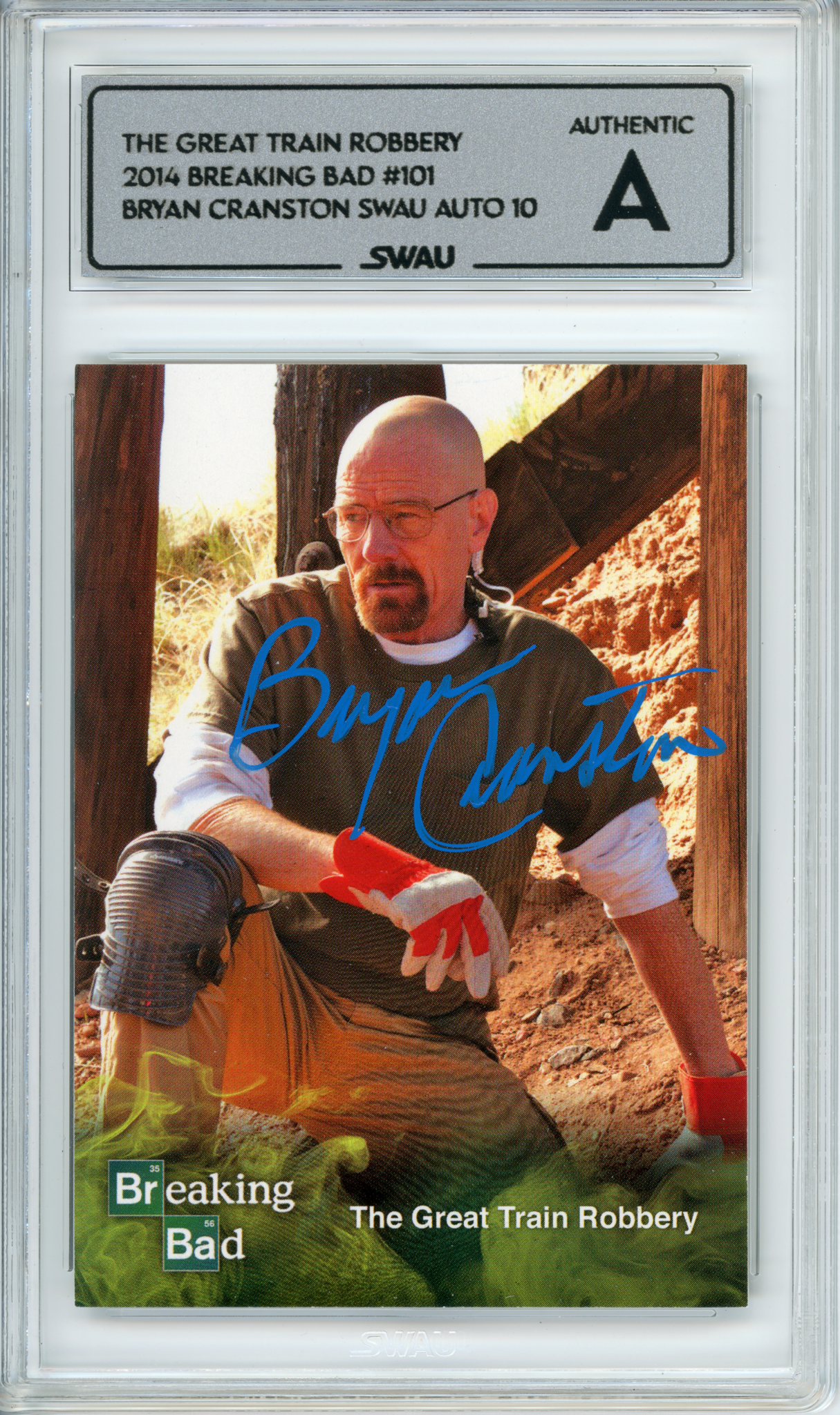 Bryan Cranston Signed Trading Card - SWAU Authenticated & Encapsulated