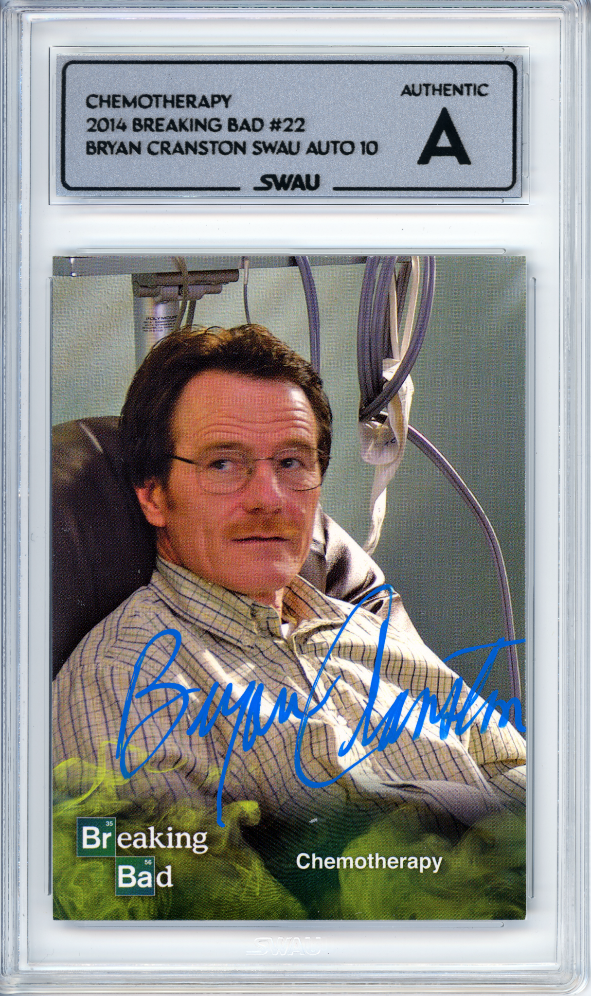 Bryan Cranston Signed Trading Card - SWAU Authenticated & Encapsulated