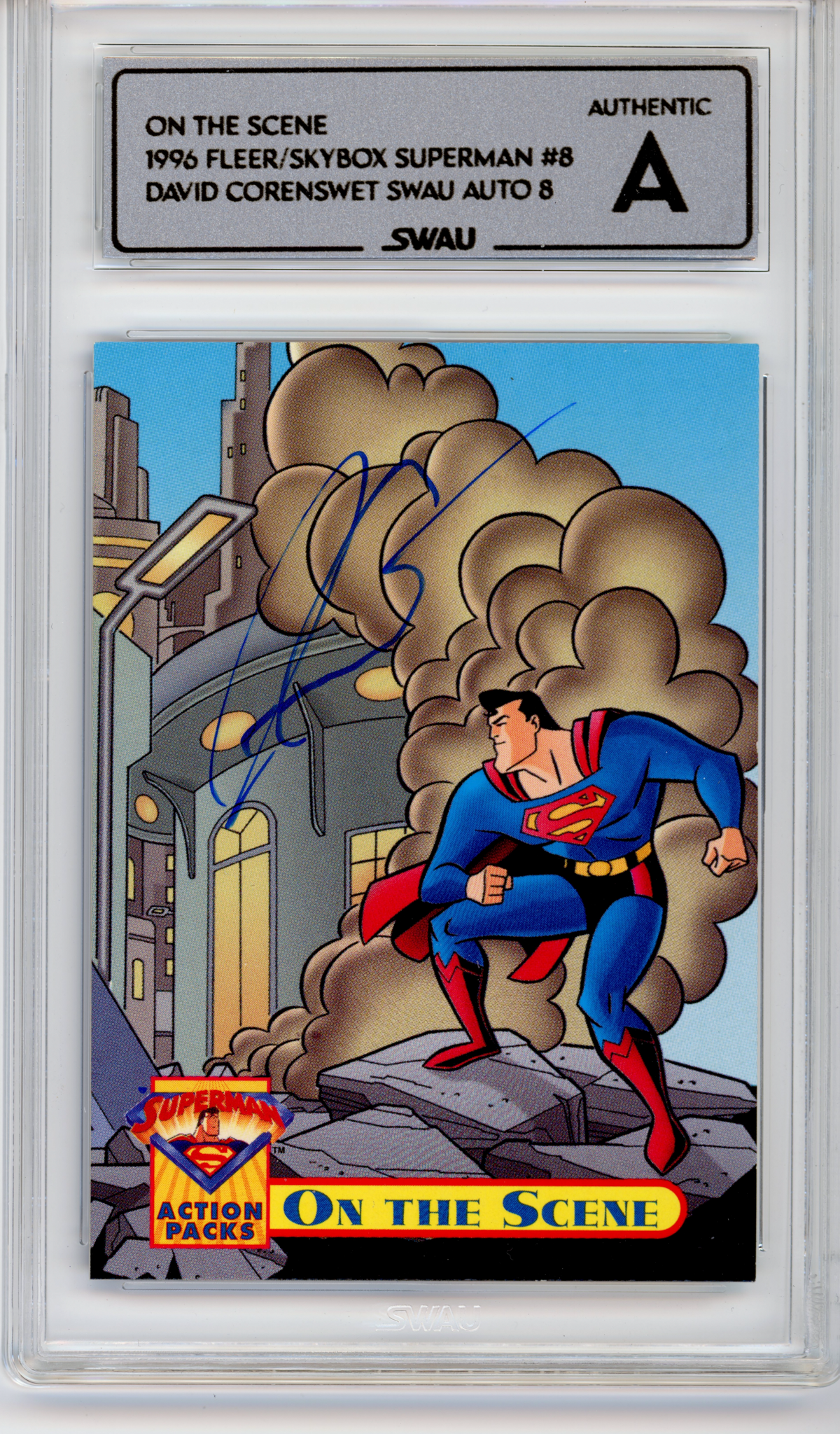 David Corenswet Signed Trading Card - SWAU Authenticated & Encapsulated