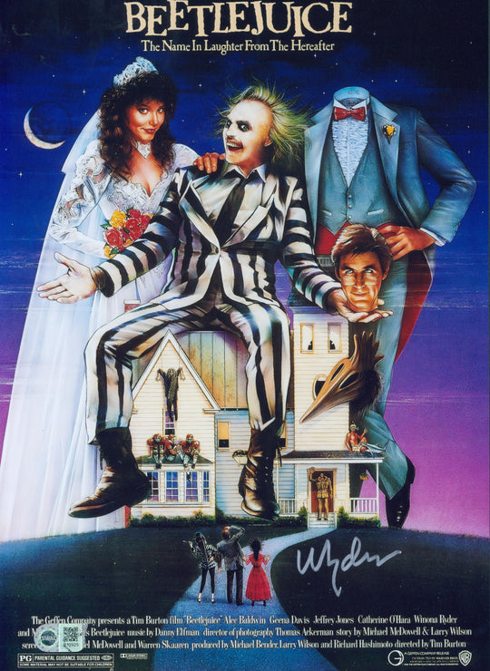 Winona Ryder 11x17 Photo - SWAU Authenticated