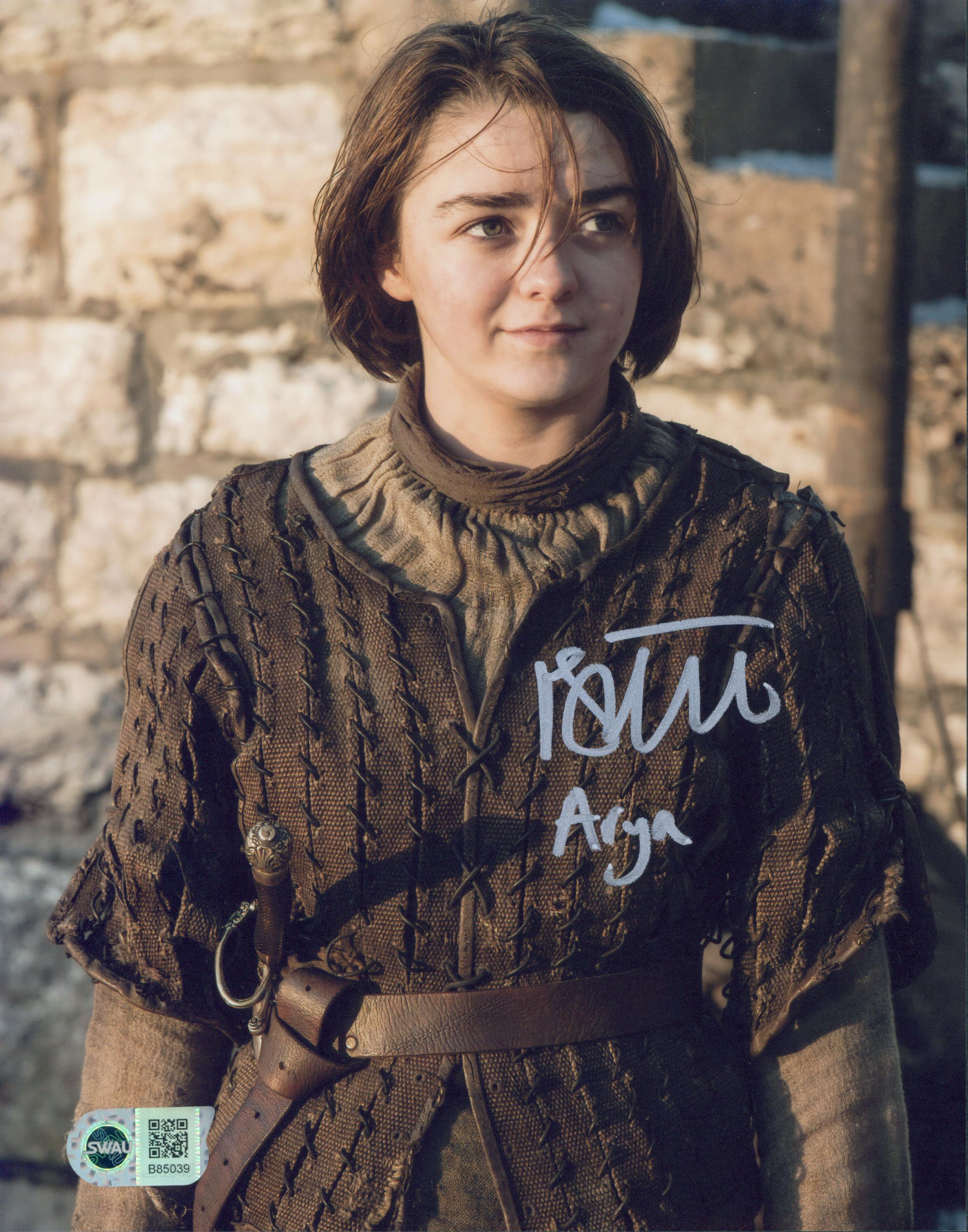 Maisie Williams Signed 8x10 Photo - SWAU Authenticated - SWAU