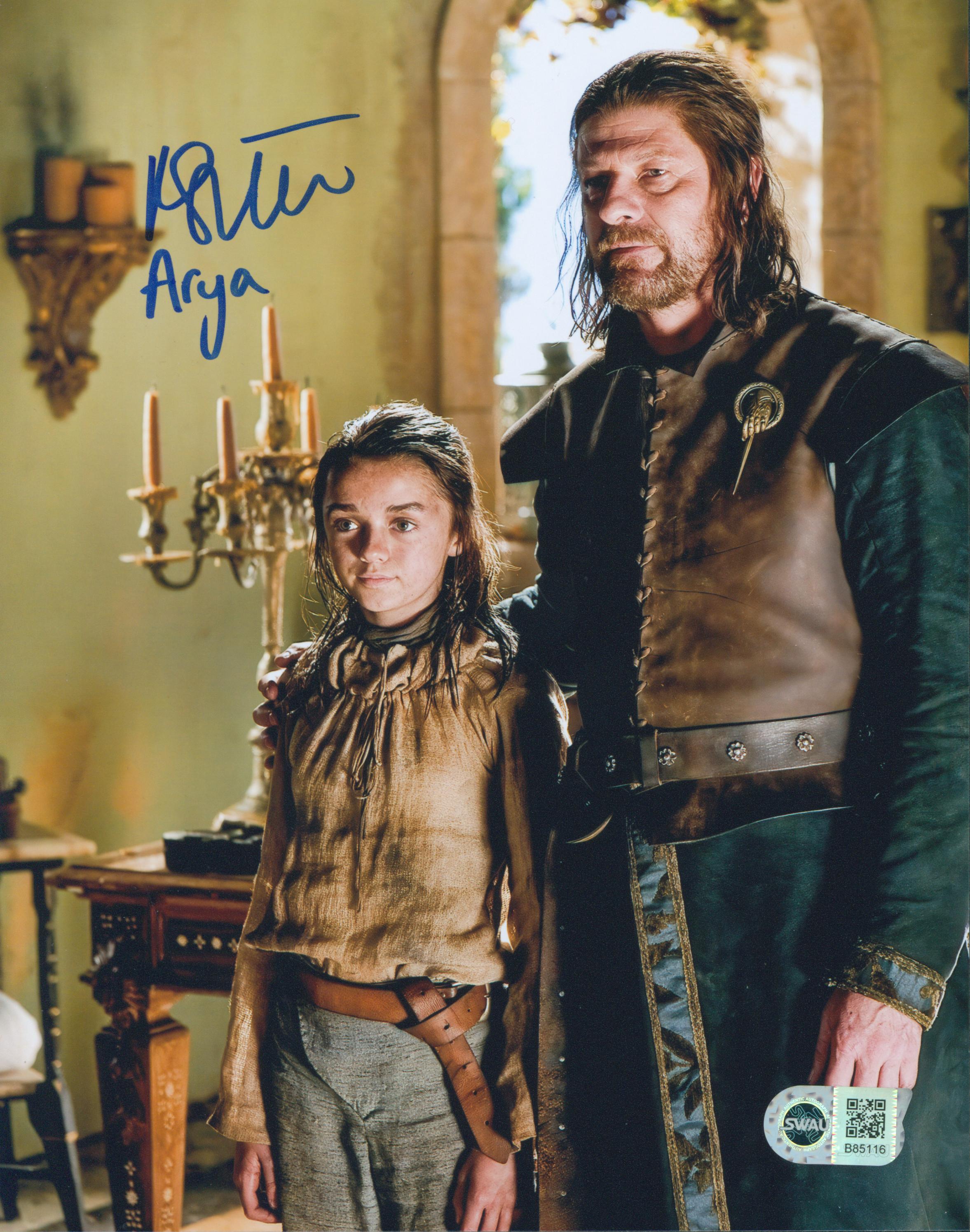 Maisie Williams Signed 8x10 Photo - SWAU Authenticated - SWAU