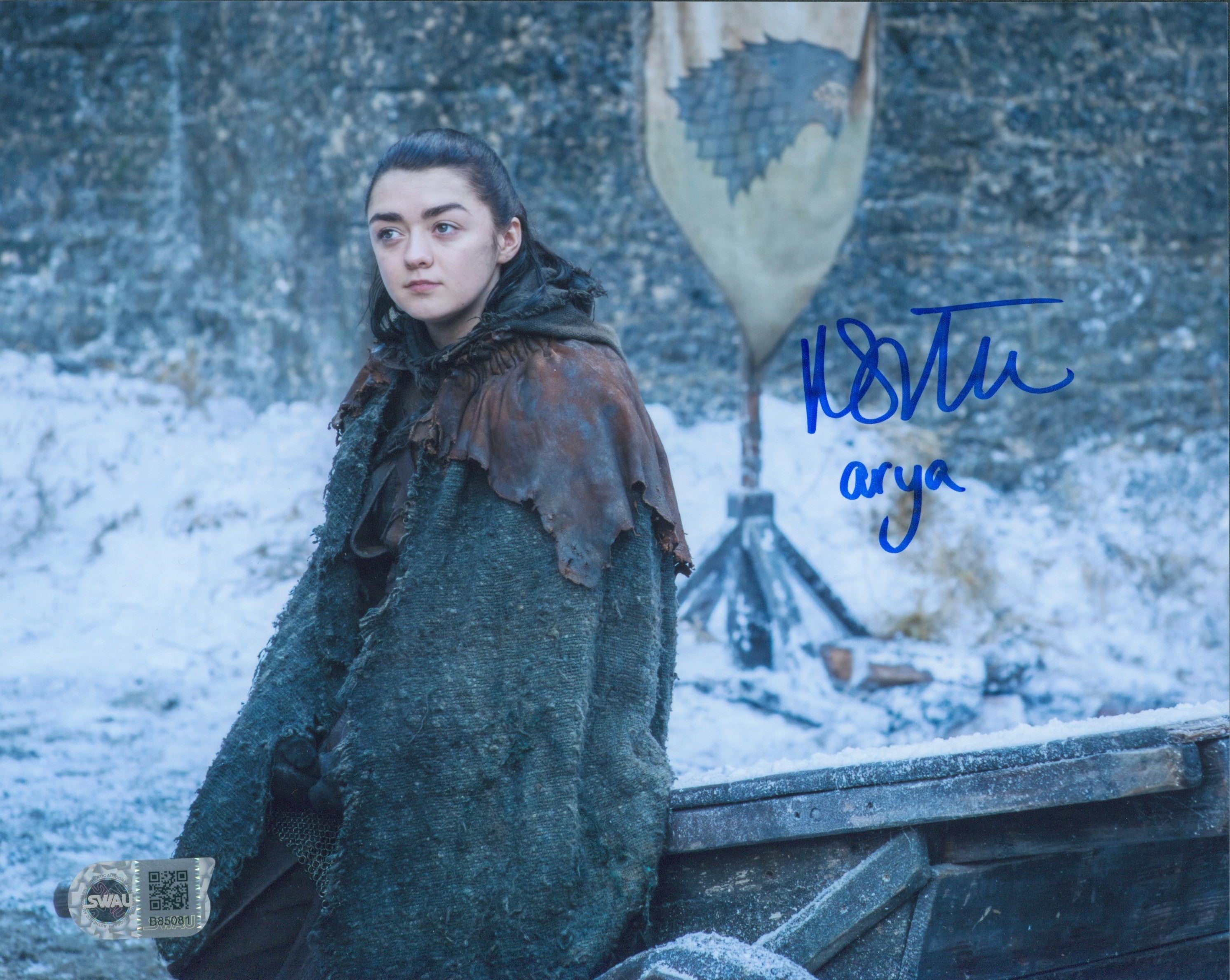 Maisie Williams Signed 8x10 Photo - SWAU Authenticated - SWAU