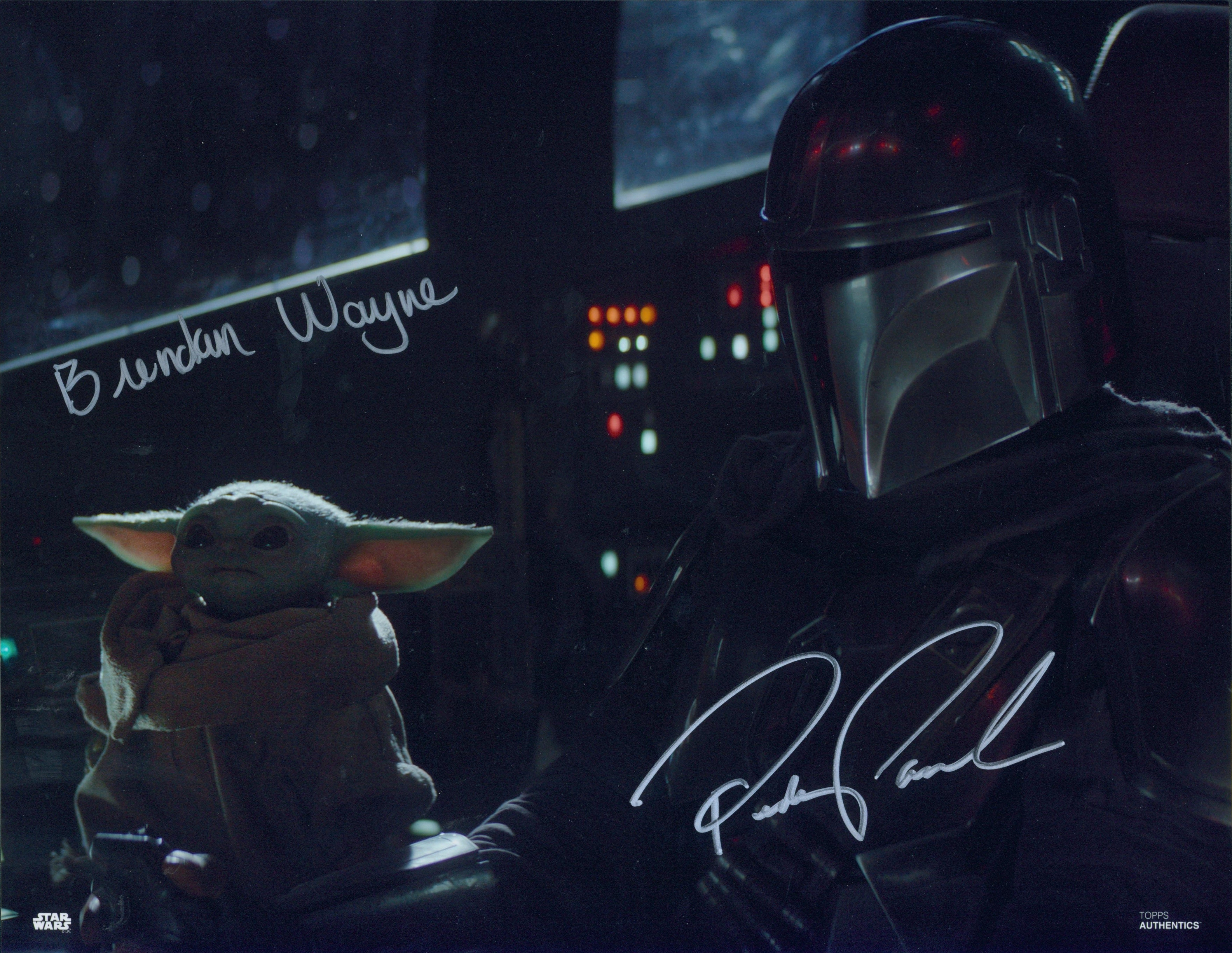 Pedro Pascal & Brendan Wayne Signed 11x14 Photo - SWAU Authenticated - SWAU