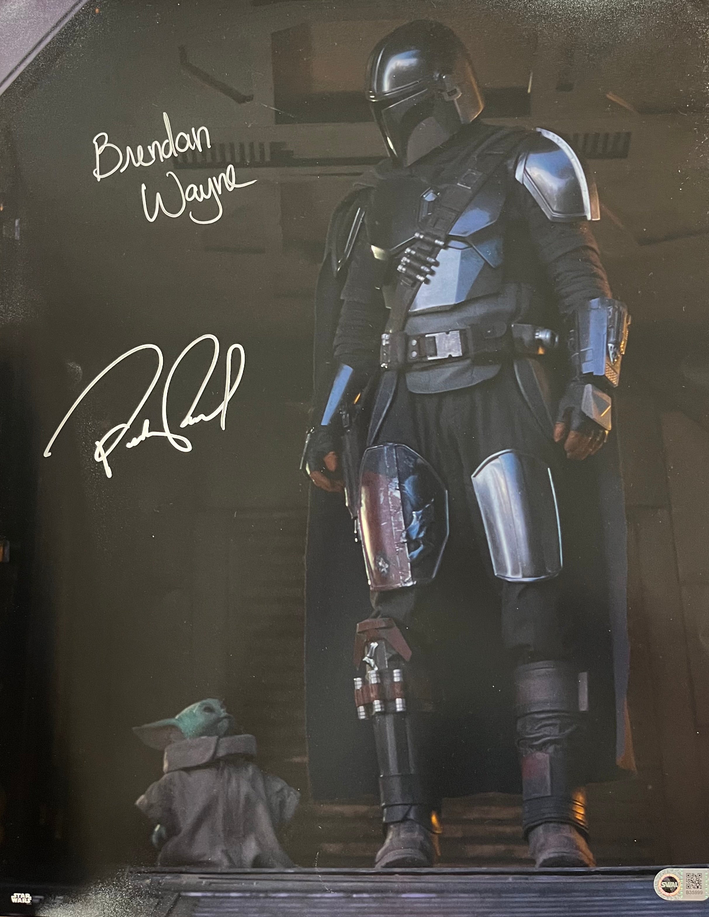 Pedro Pascal & Brendan Wayne Signed 16x20 Photo - SWAU Authenticated - SWAU