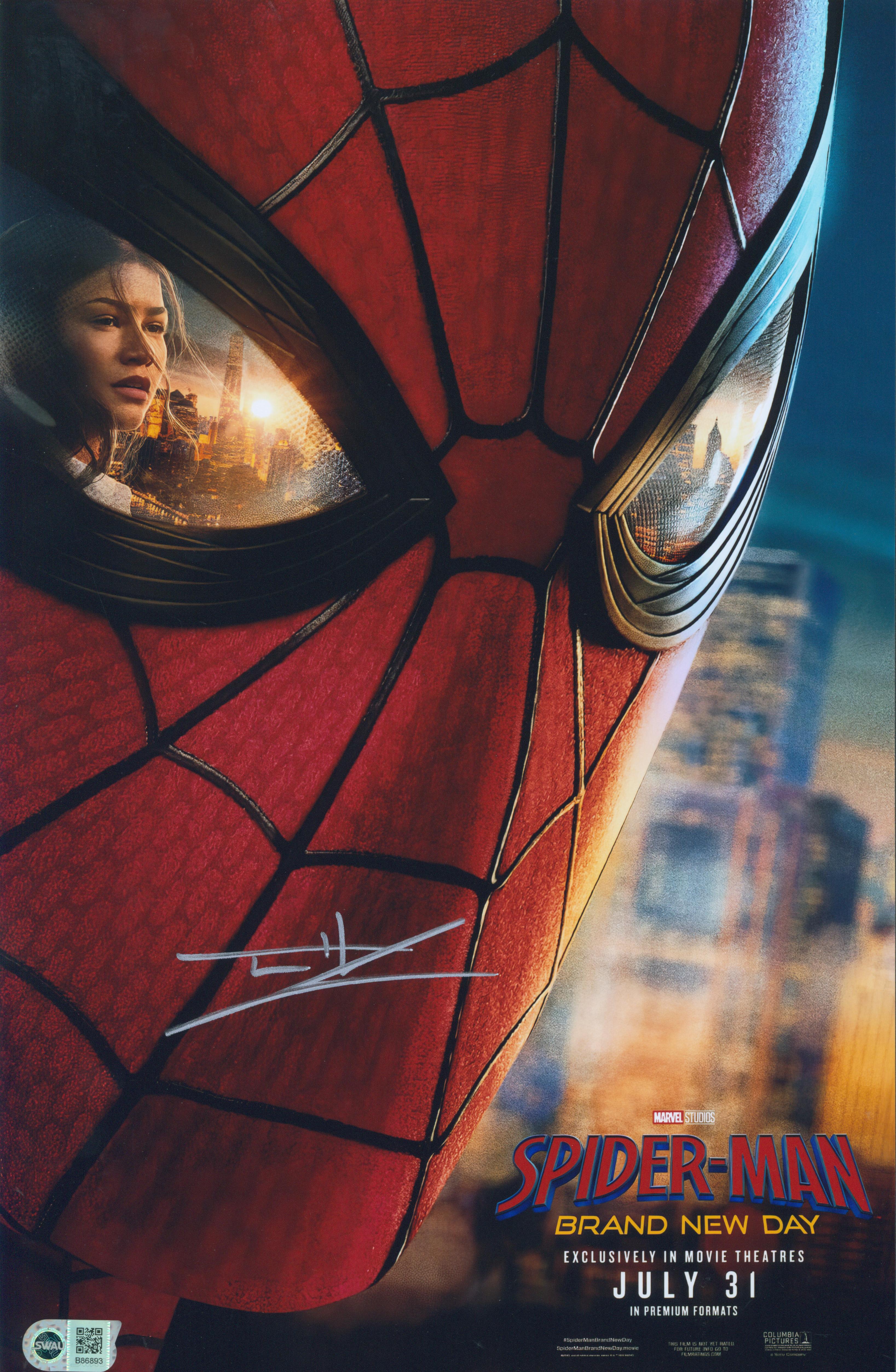 Tom Holland Signed 11x17 Photo - SWAU Authenticated - SWAU